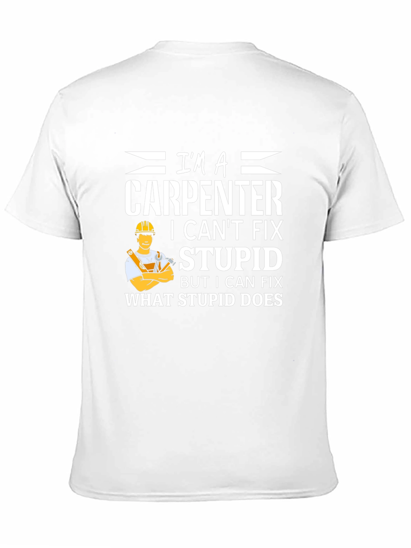 Black Carpenter Fix T-Shirt - Funny Occupation Tee view 11