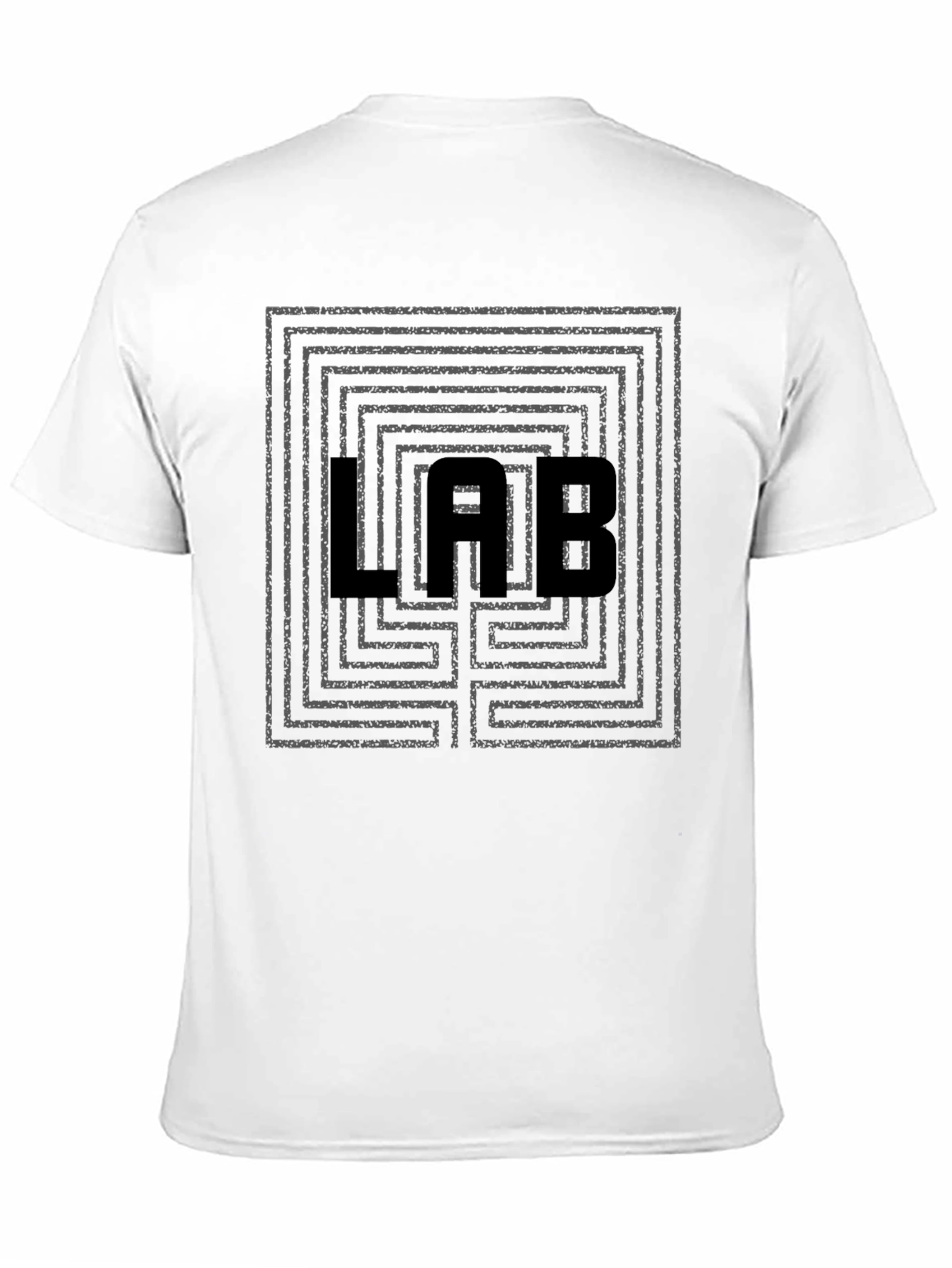 Black LAB Maze T-Shirt - Solve the Puzzle Style view 11
