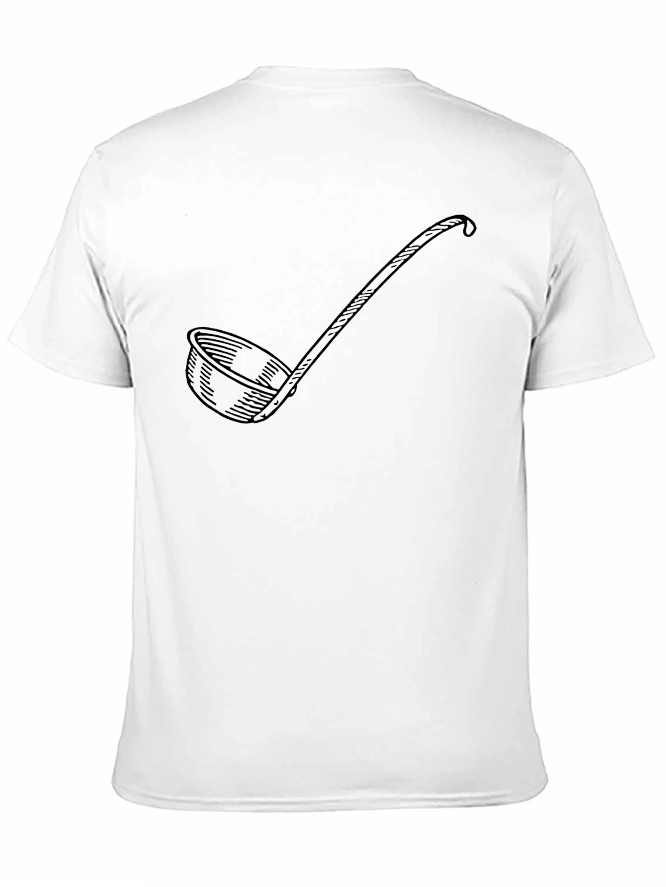 Black Soup Ladle Graphic Black T-Shirt - Funny Kitchen Gift view 11