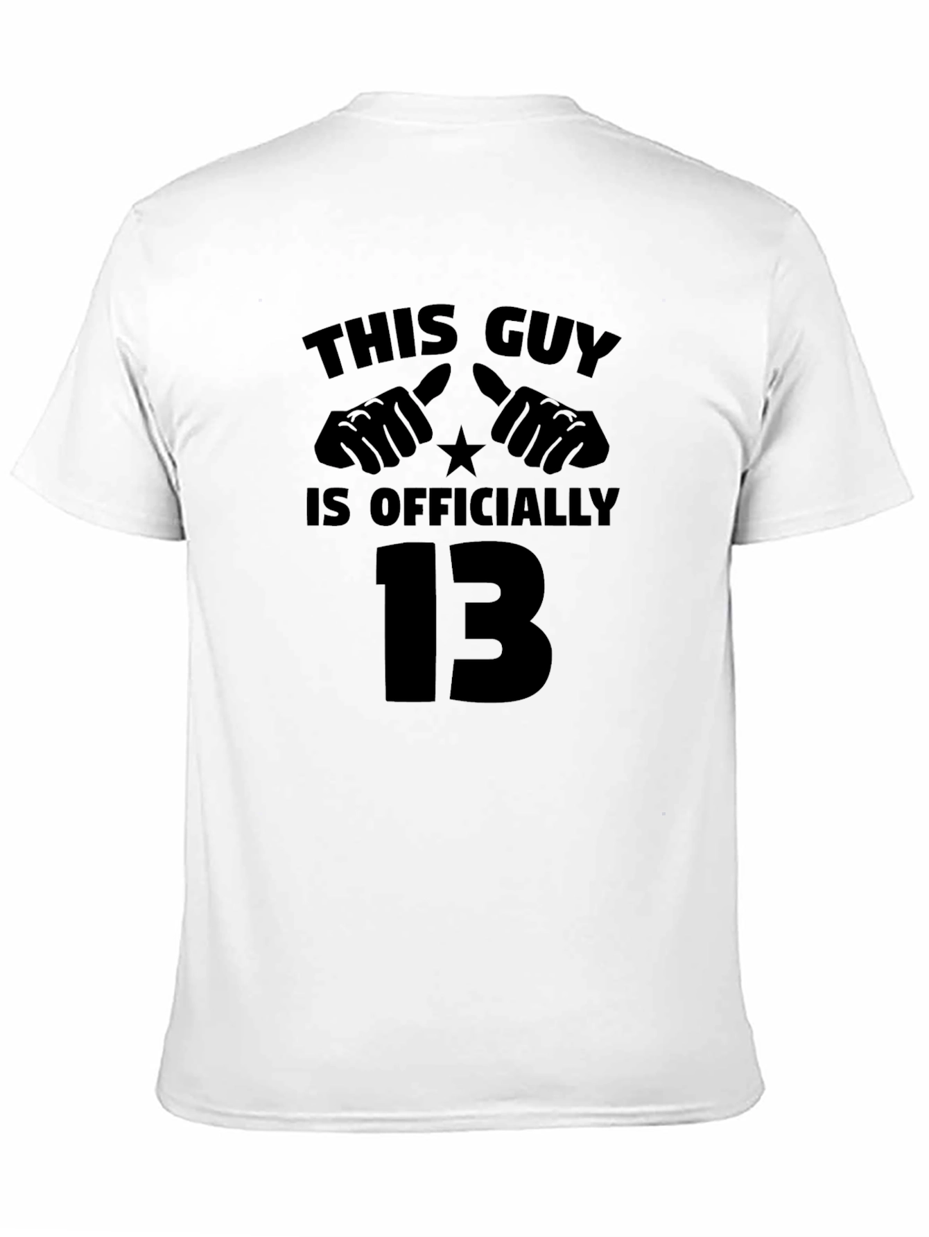 Black Officially 13 T-Shirt | Funny Thirteenth Birthday Tee view 11