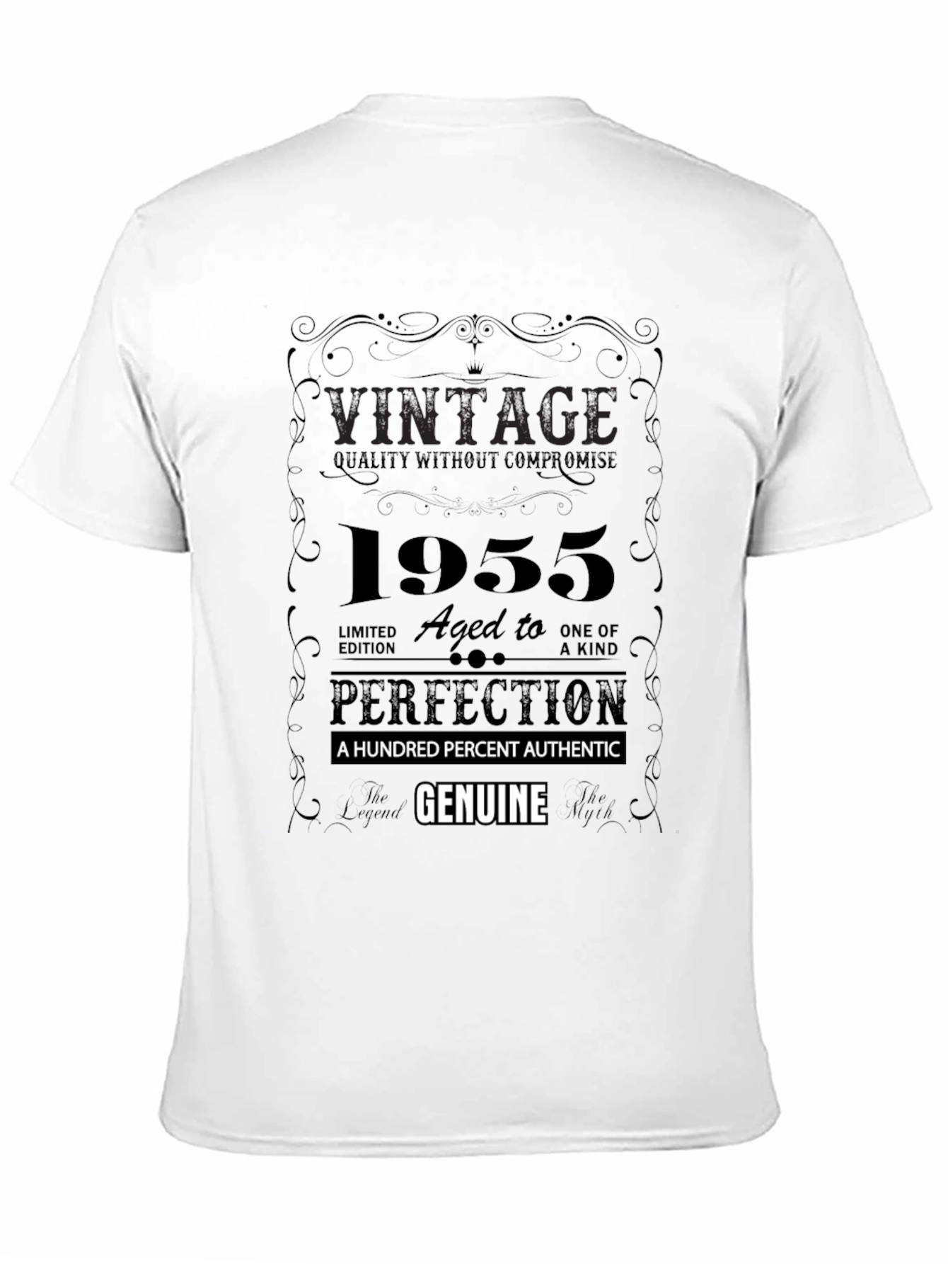 Black Vintage 1955 Aged to Perfection T-Shirt view 11