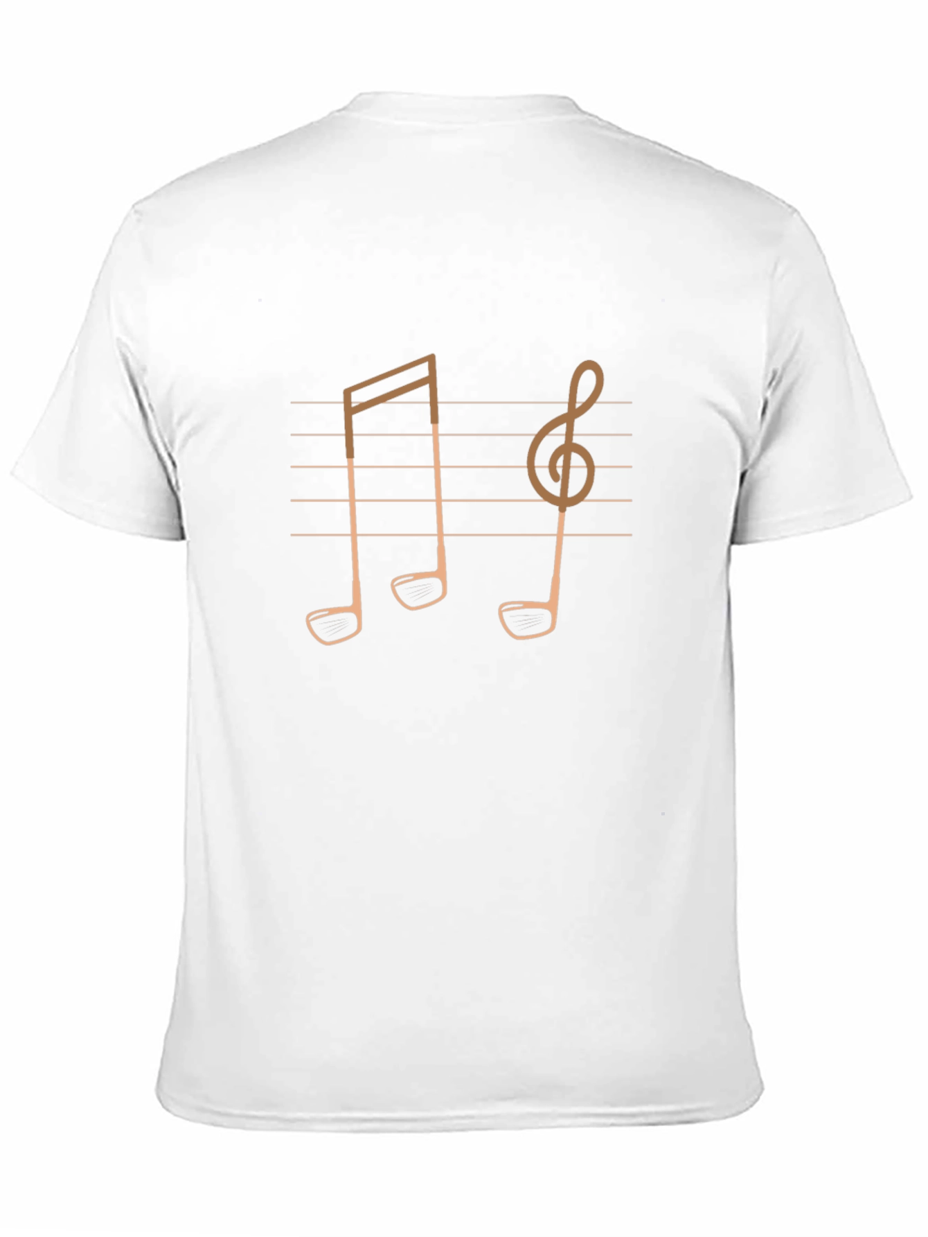 Black Musical Golf Tee T-Shirt - Unique Design! view 11