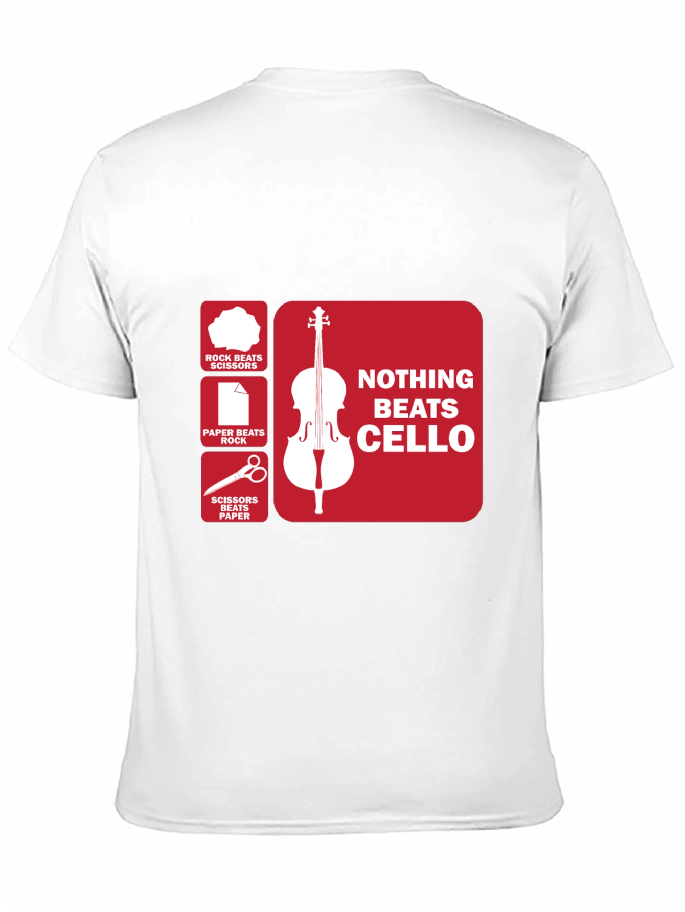 Black Nothing Beats Cello T-Shirt - Rock, Paper, Scissors  view 11