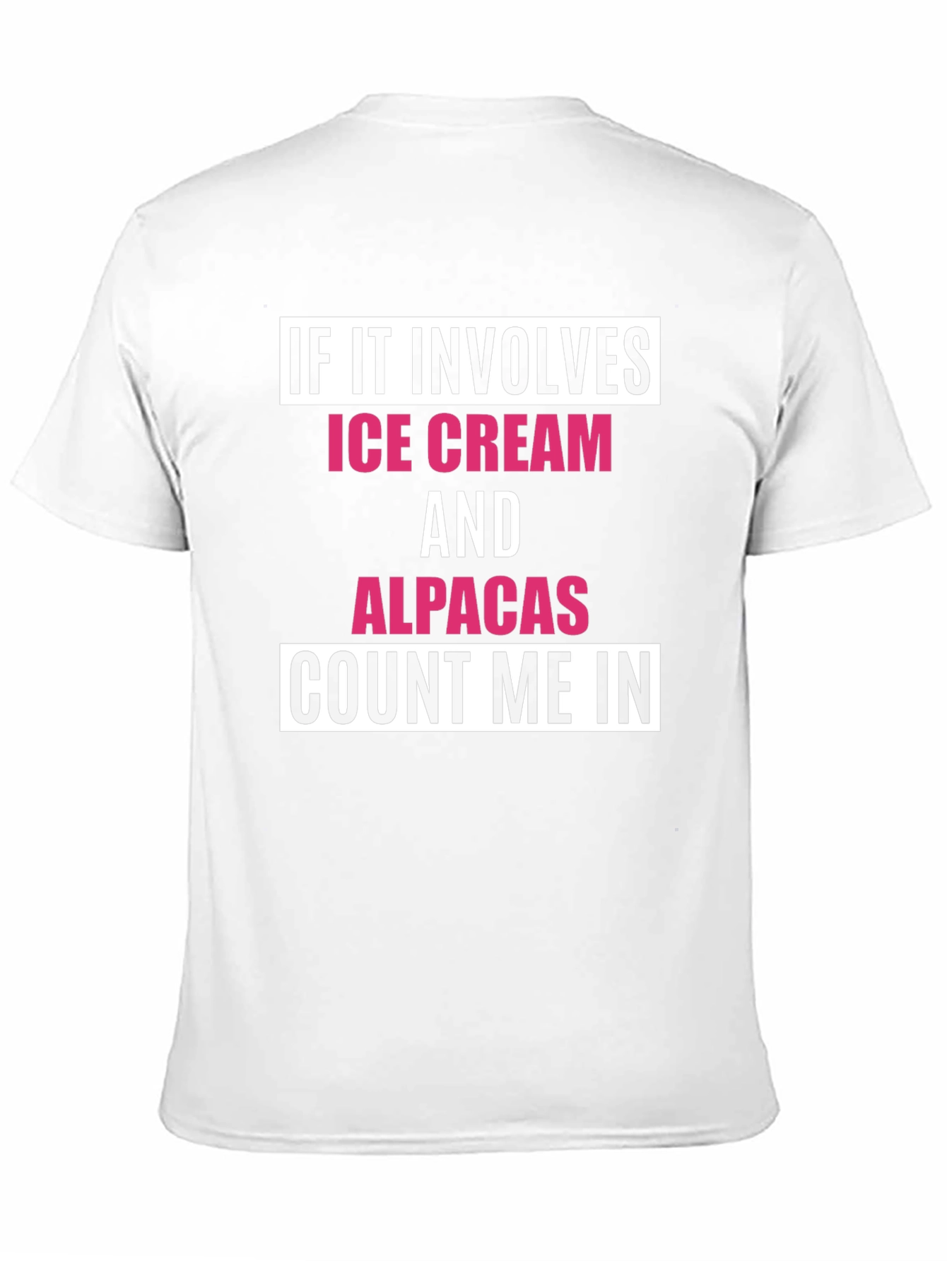 Black Ice Cream & Alpacas T-Shirt - Count Me In view 11