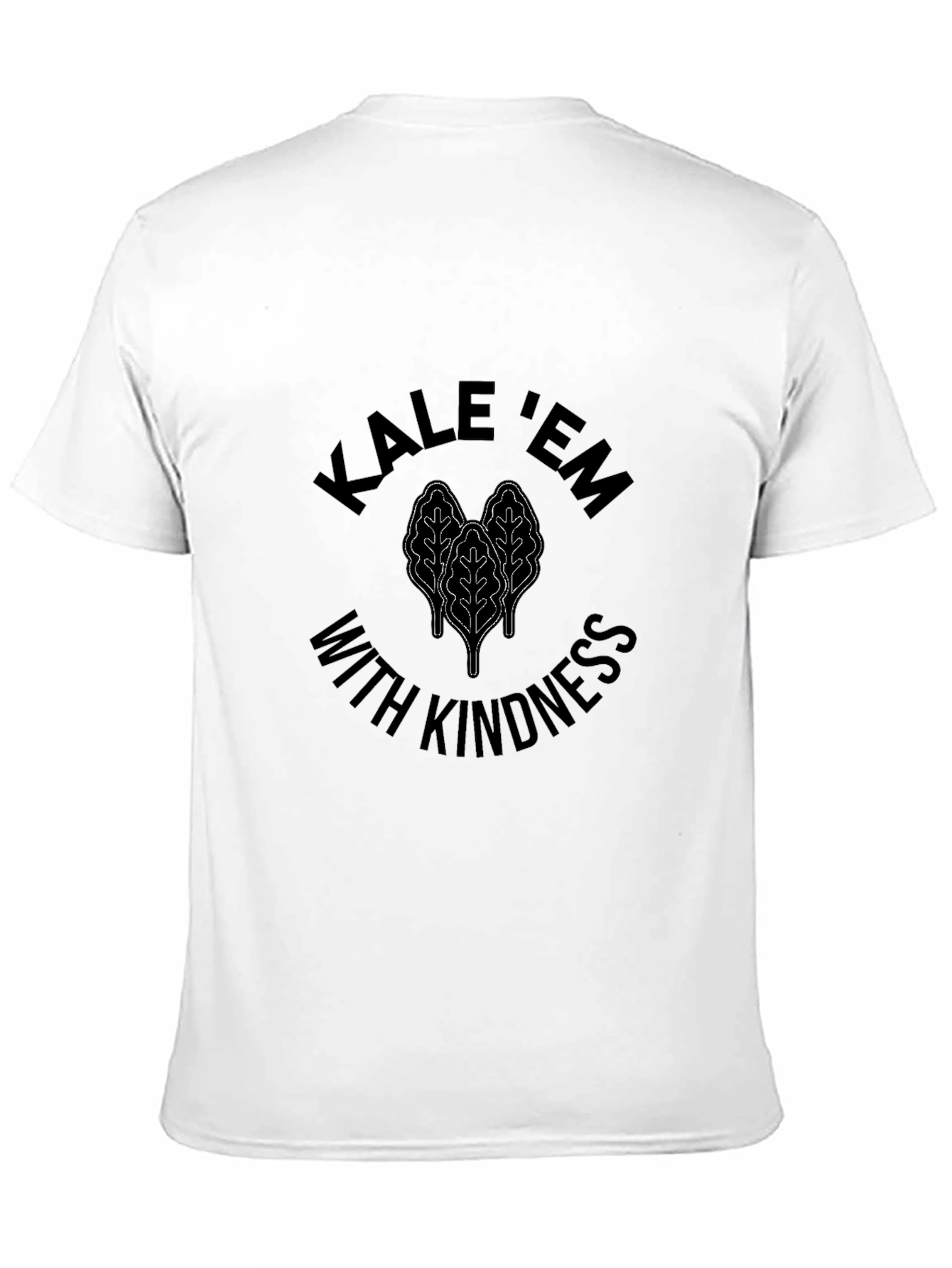 Black Kale 'Em With Kindness Black T-Shirt view 11