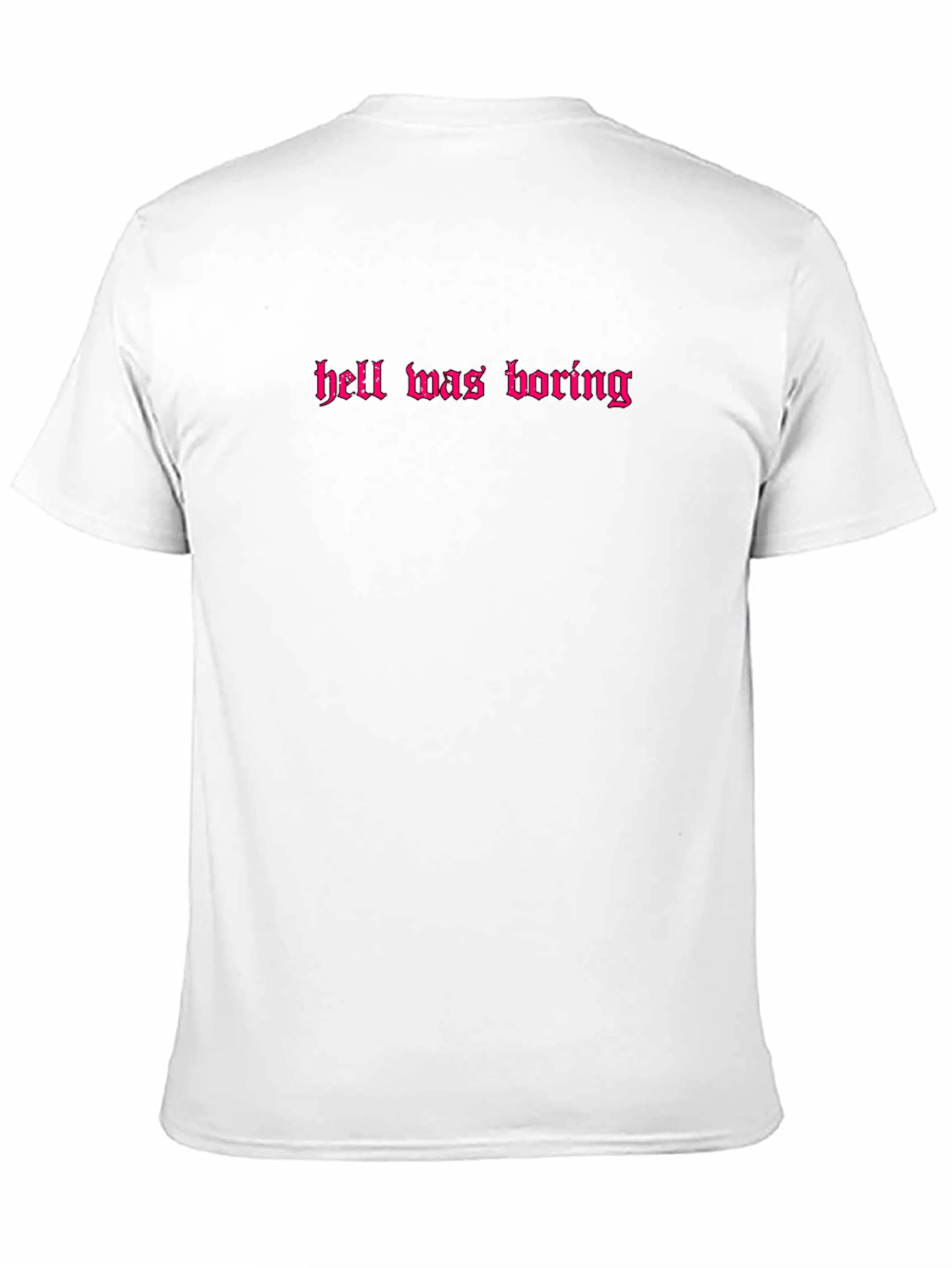 Black Hell Was Boring Graphic Tee view 11