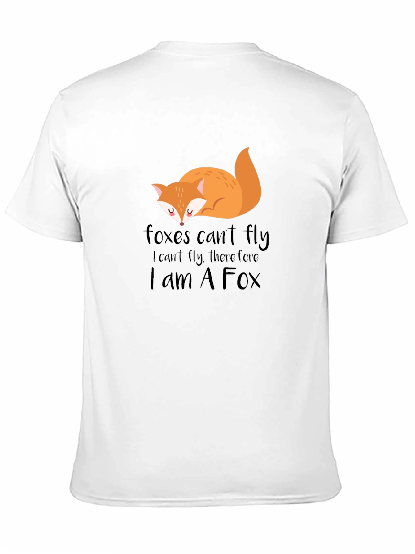 Black Foxes Can't Fly T-Shirt - Funny Animal Tee view 11