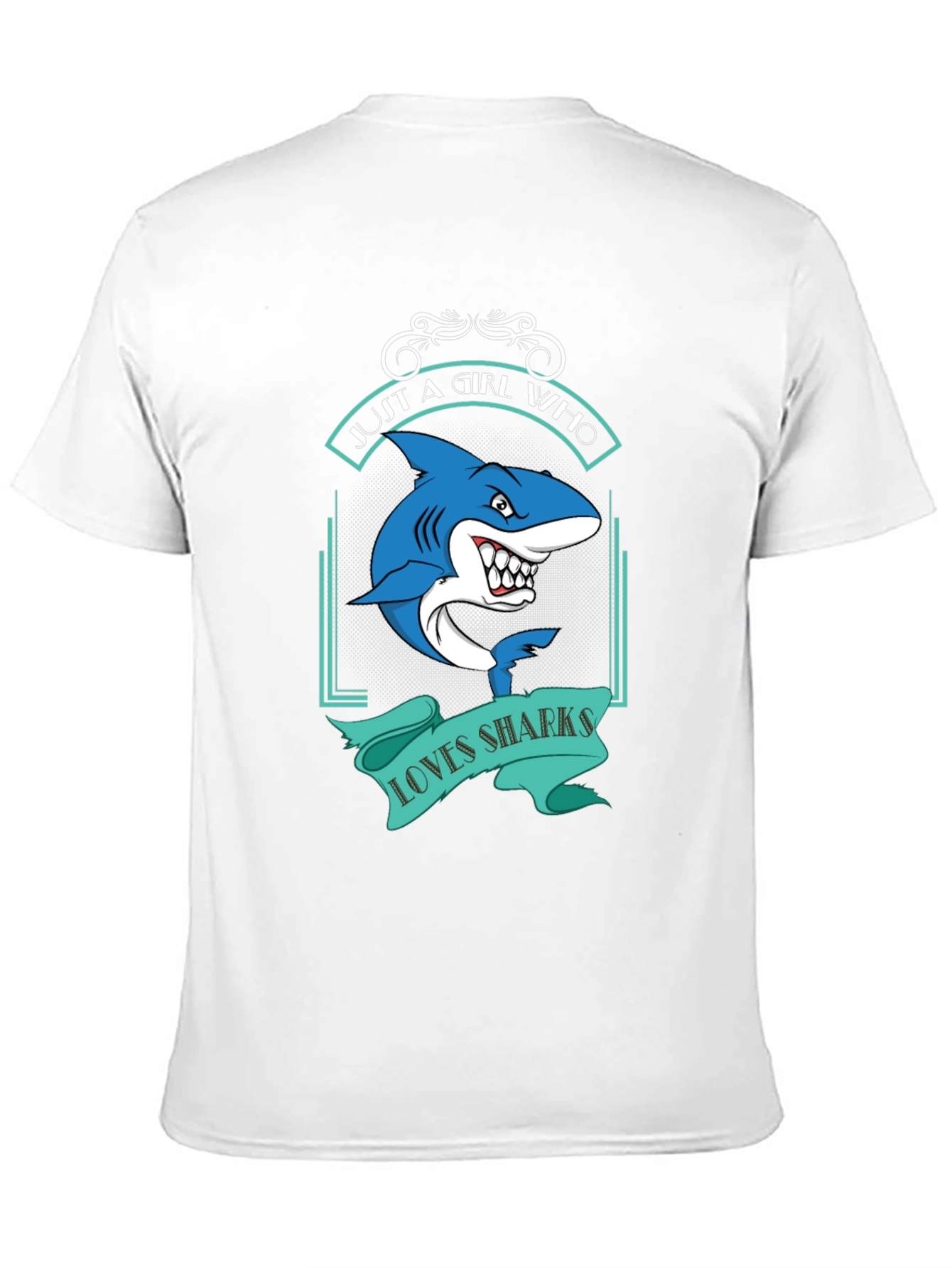 Shark Lover T-Shirt - Just a Girl Who Loves Sharks - 11
