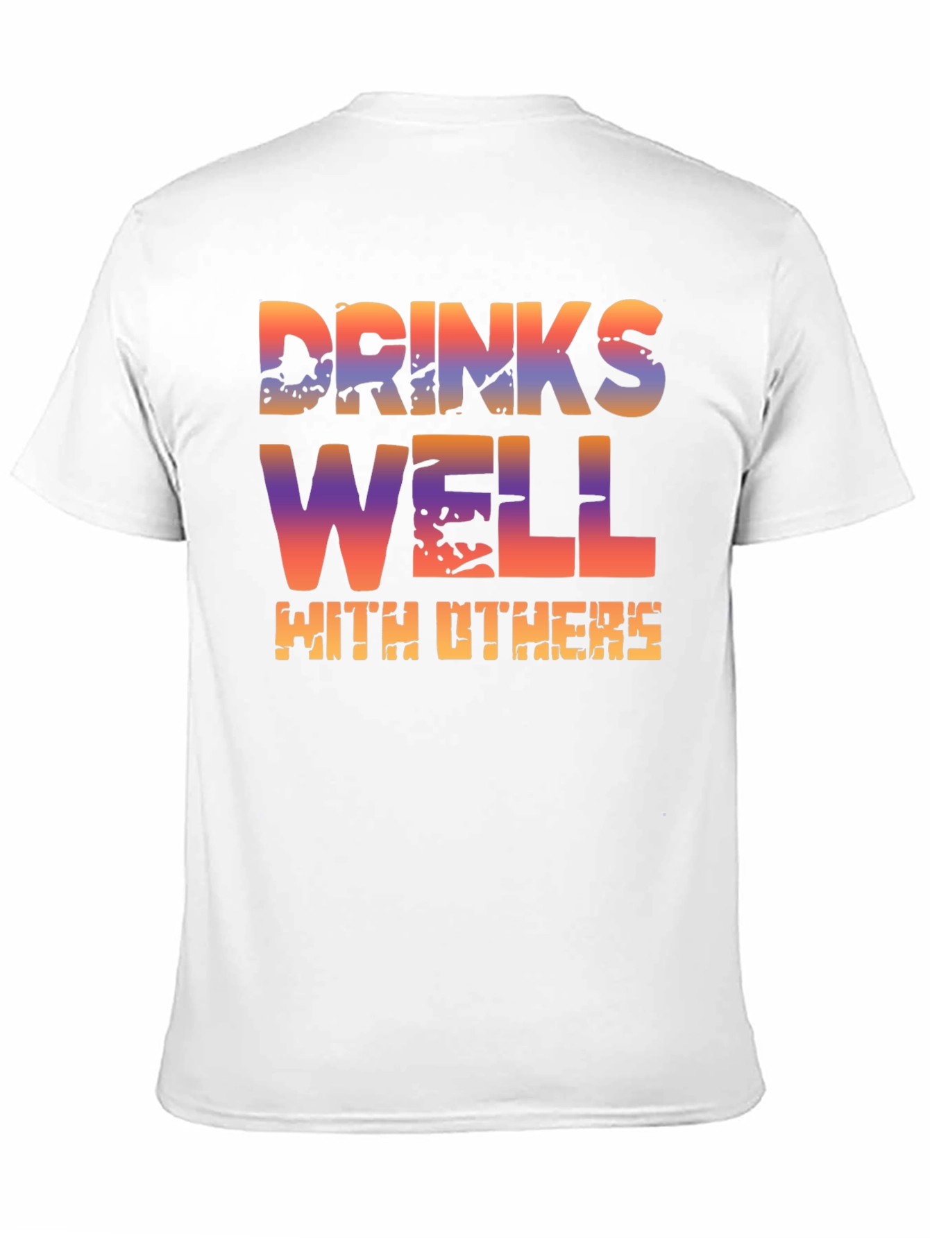 Black Drinks Well With Others T-Shirt - Novelty Graphic Tee view 11
