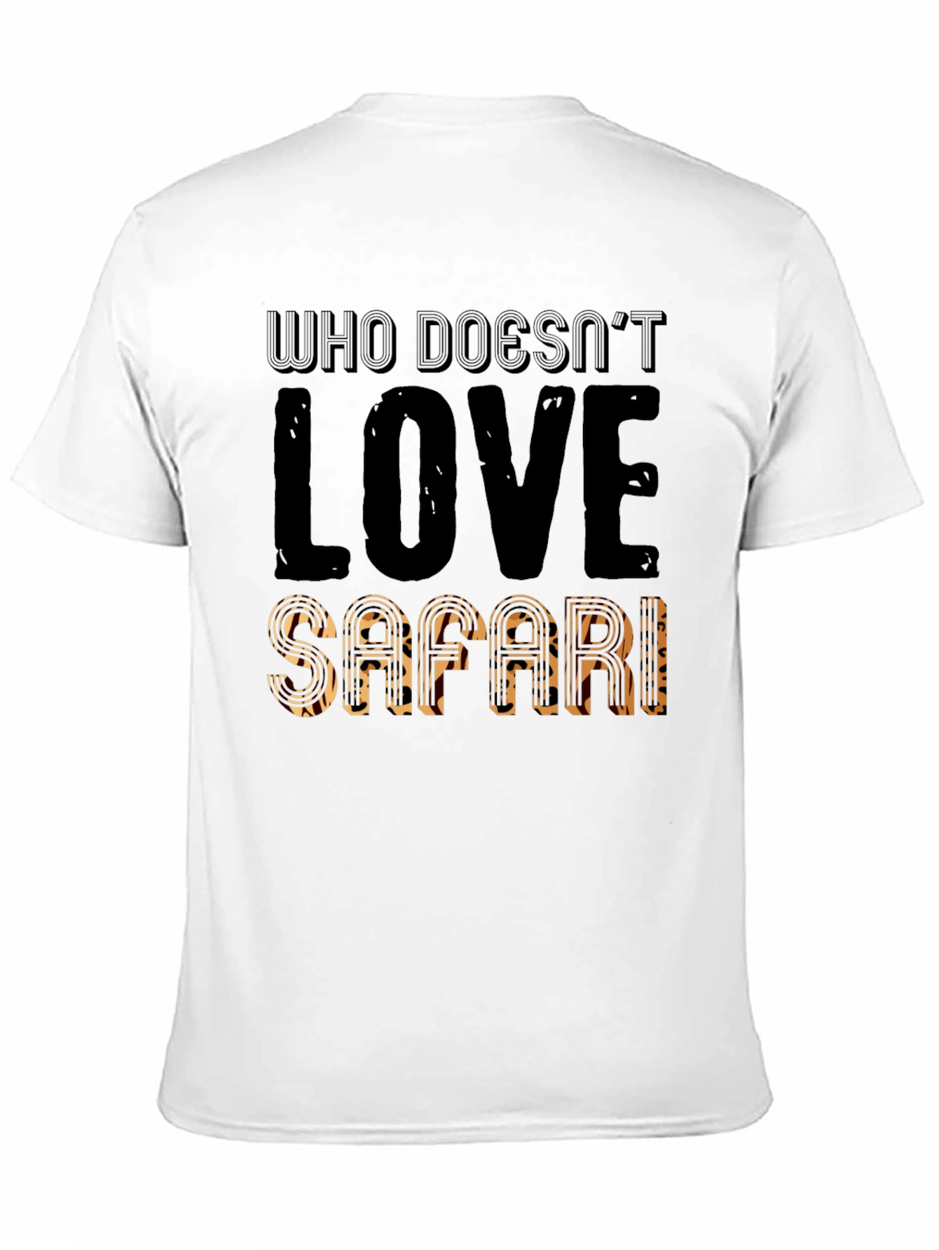 Black Safari Lover Black Graphic T-Shirt view 11