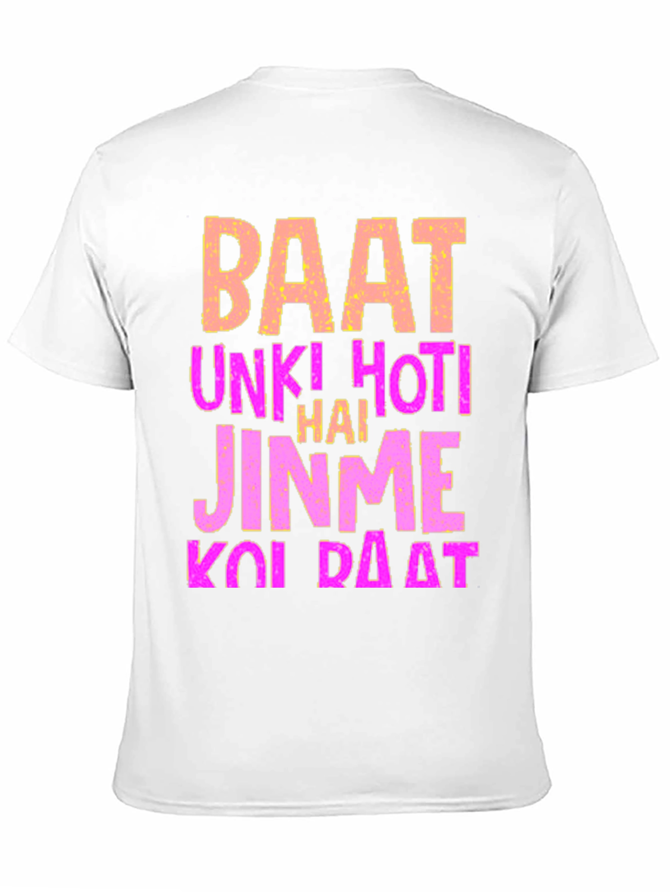 Black Statement T-Shirt - Baat Unki Hoti Hai view 11