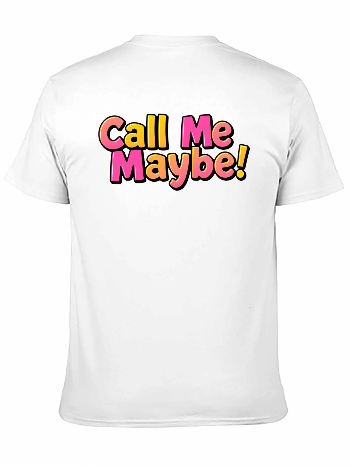 Black Call Me Maybe Black T-Shirt view 11