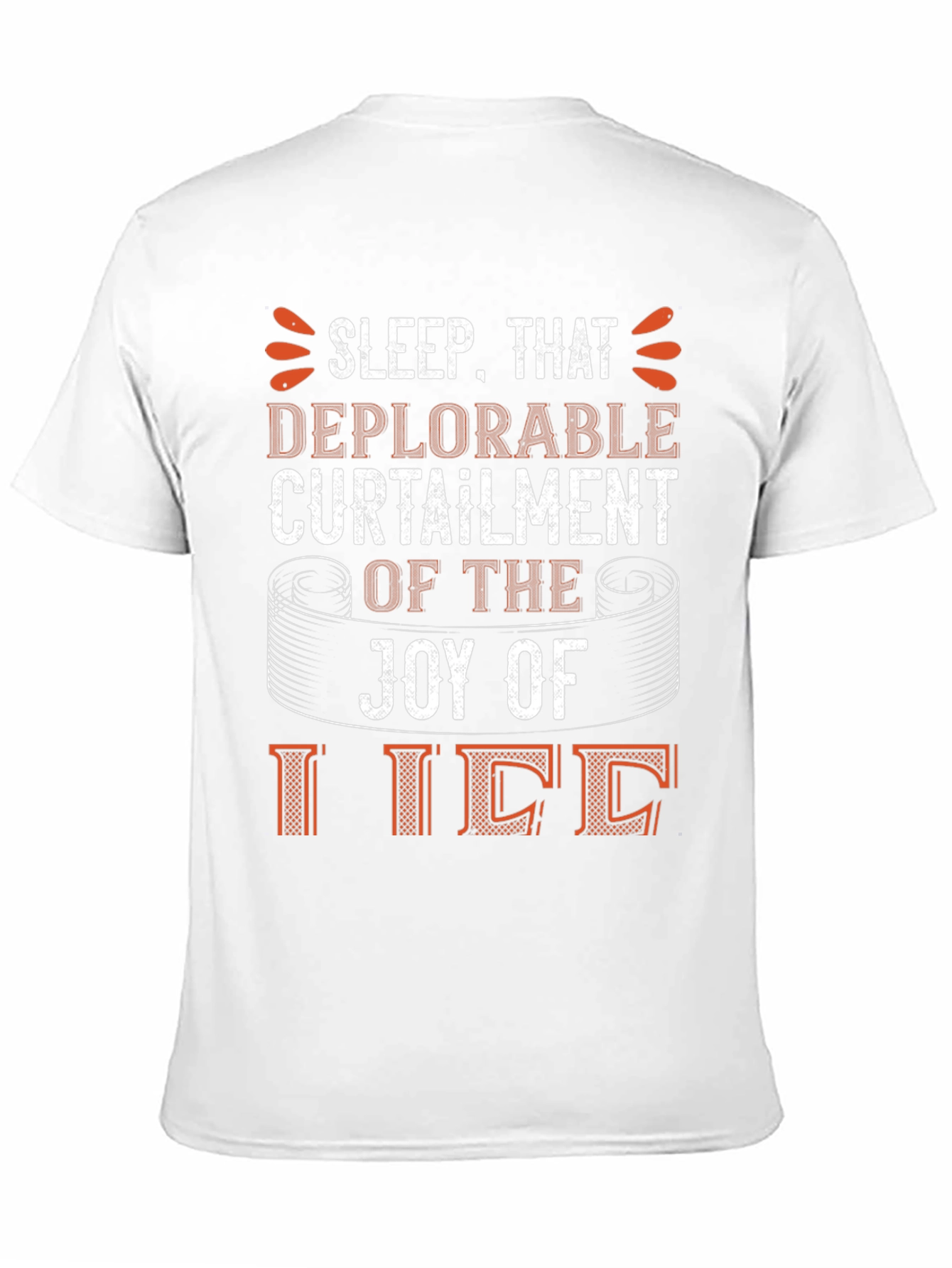 Black Sleep Deprivation Humor T-Shirt view 11