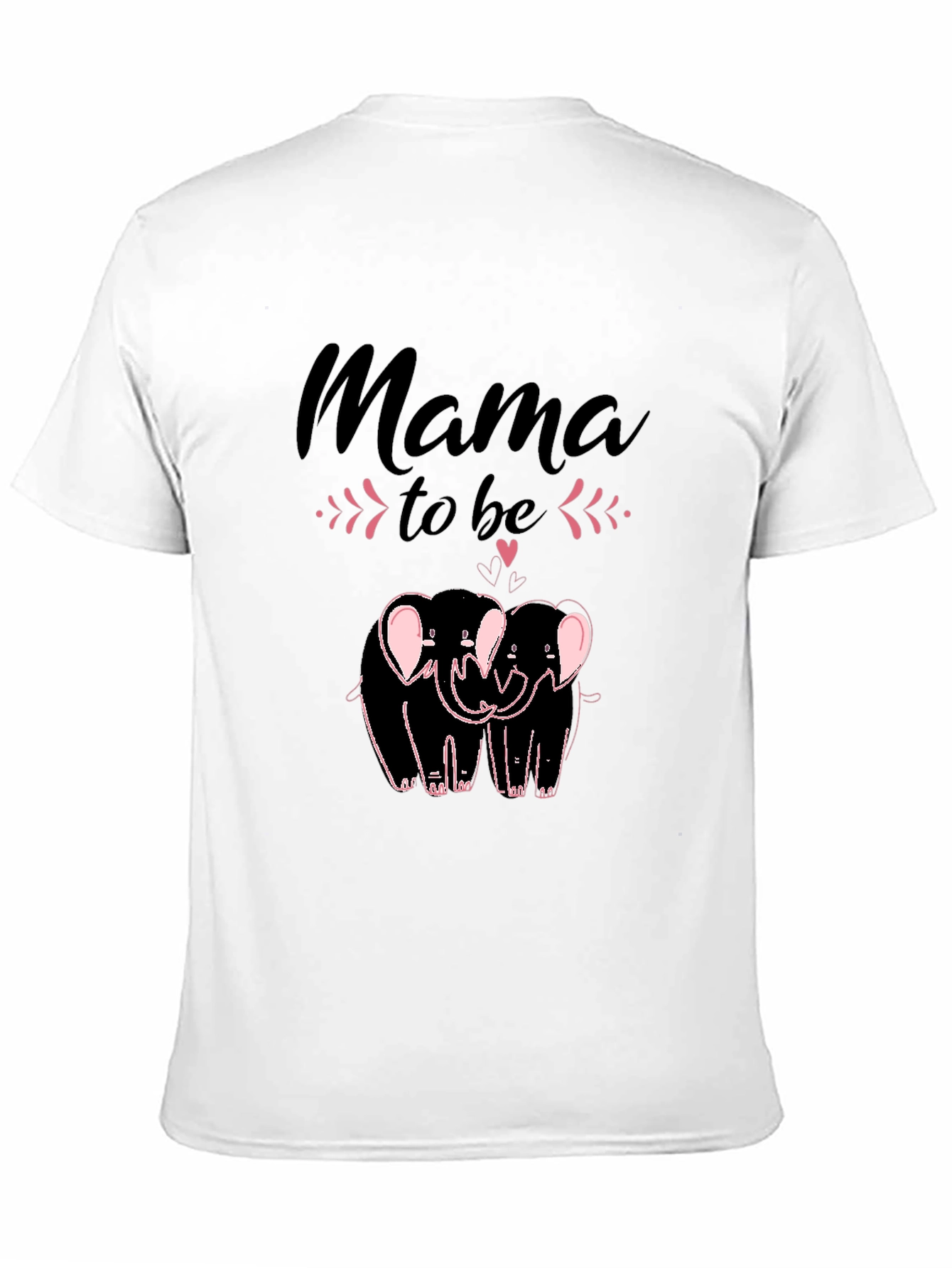 Mama To Be Elephant Graphic Tee - Black - 11