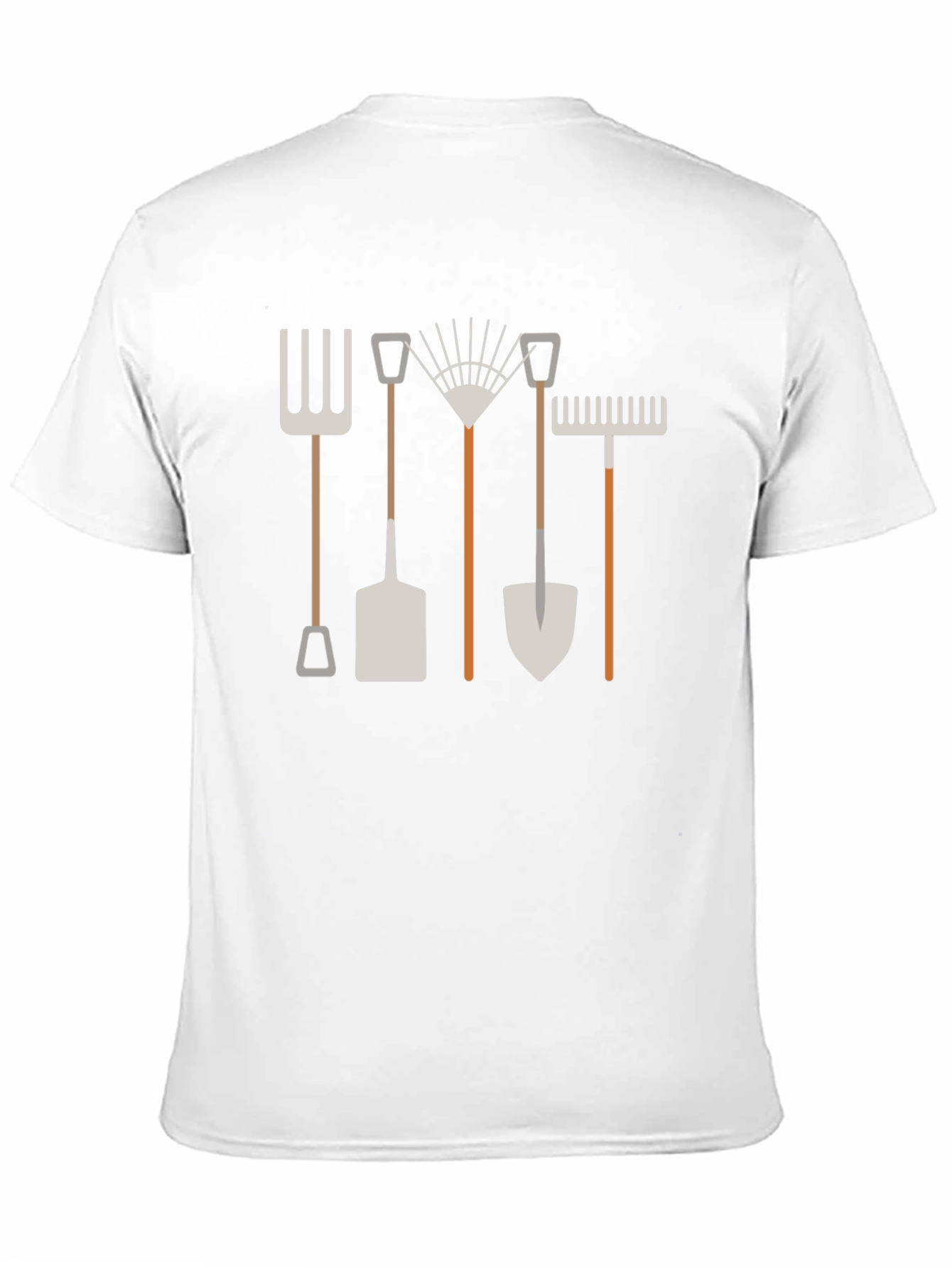Black Gardening Tools Graphic T-Shirt - Black view 11