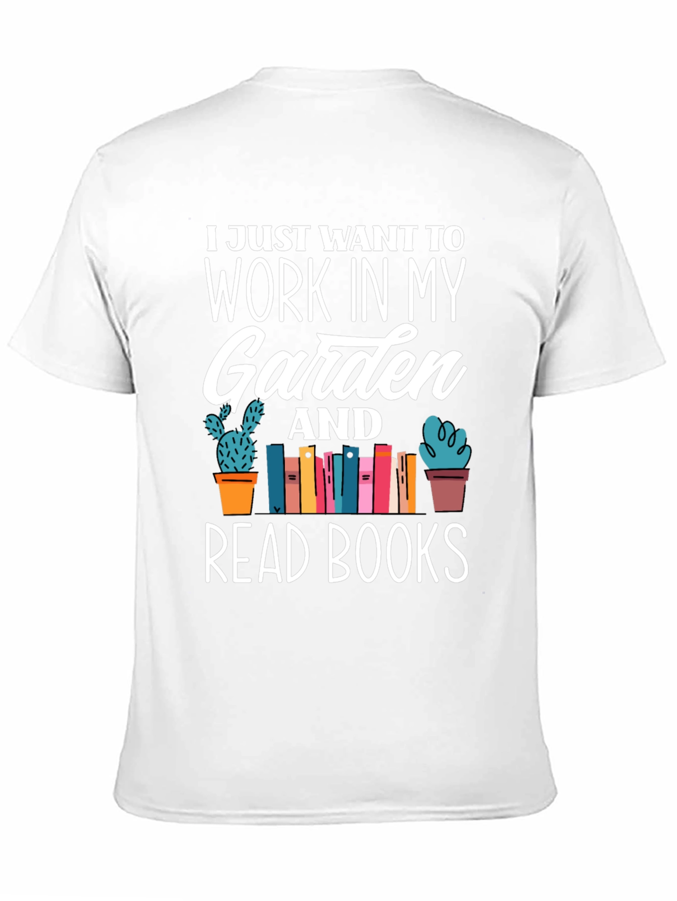 Black Gardening & Reading T-Shirt - Work In My Garden view 11