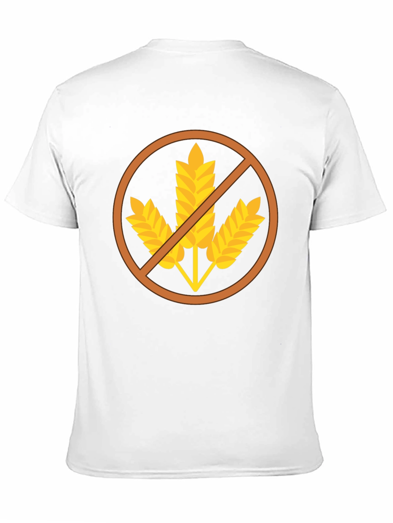 Black Gluten Free Symbol T-Shirt - Black Casual Tee view 11