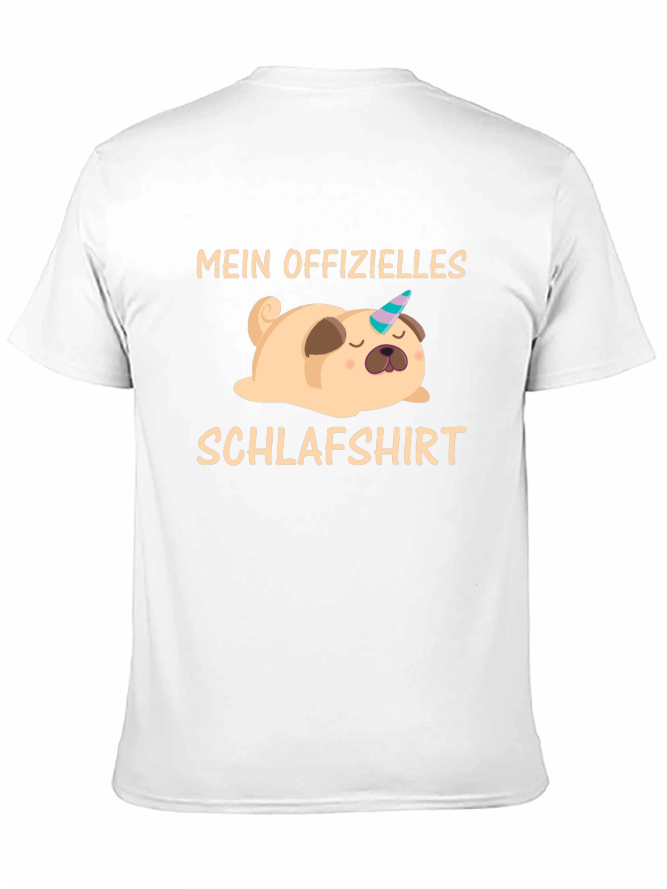 Black Mein Offizielles Schlafshirt - Sleeping Pug Unicorn T-Shirt view 11
