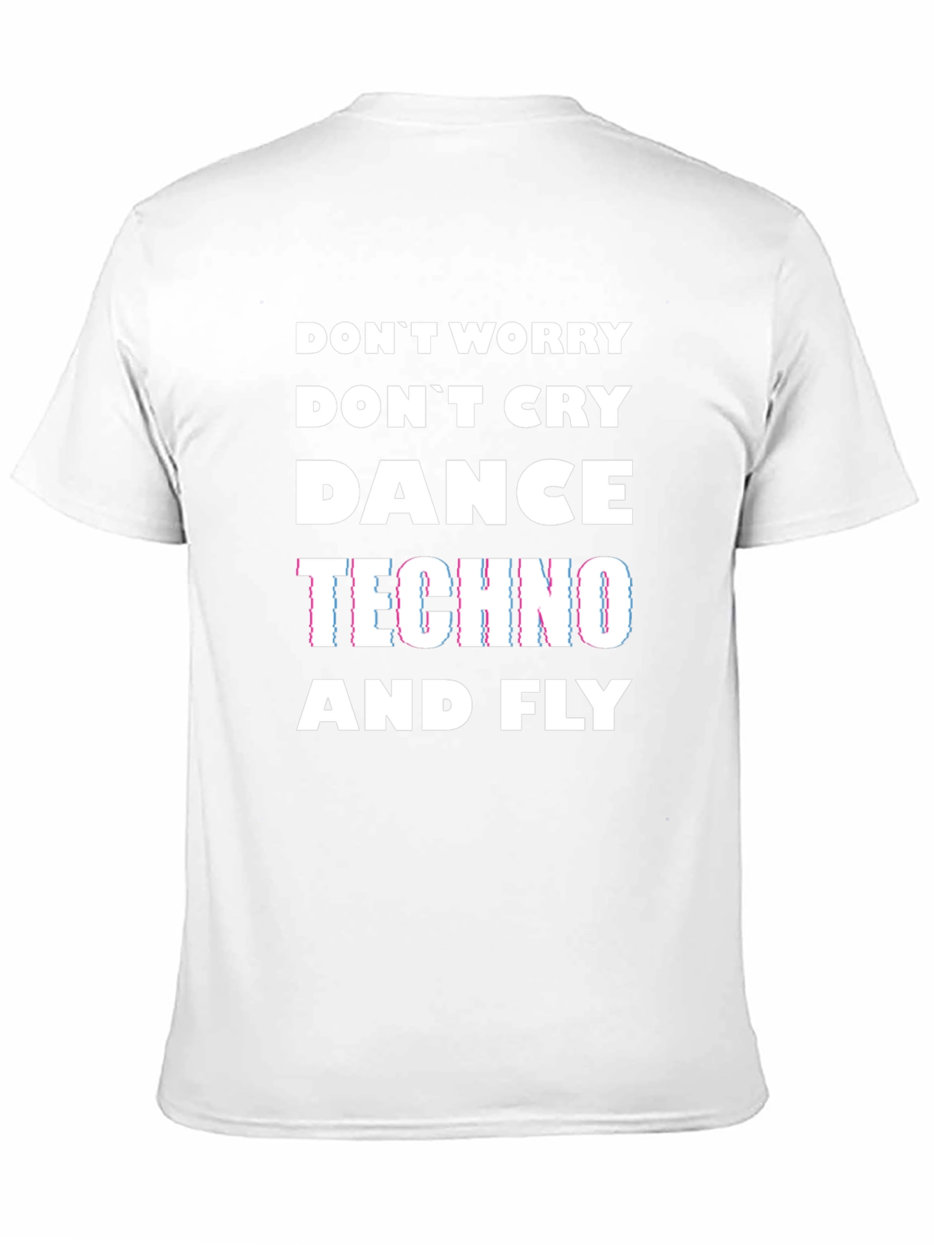 Black Dance Techno & Fly Graphic Tee - Black Cotton T-Shirt view 11