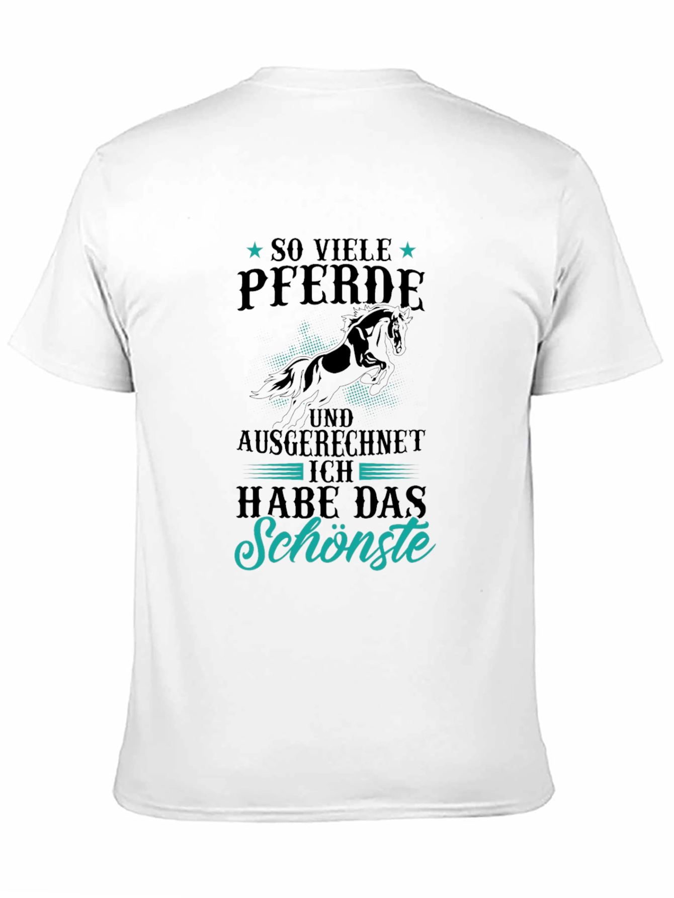 Black Horse Lover T-Shirt: So Viele Pferde, Schönste view 11