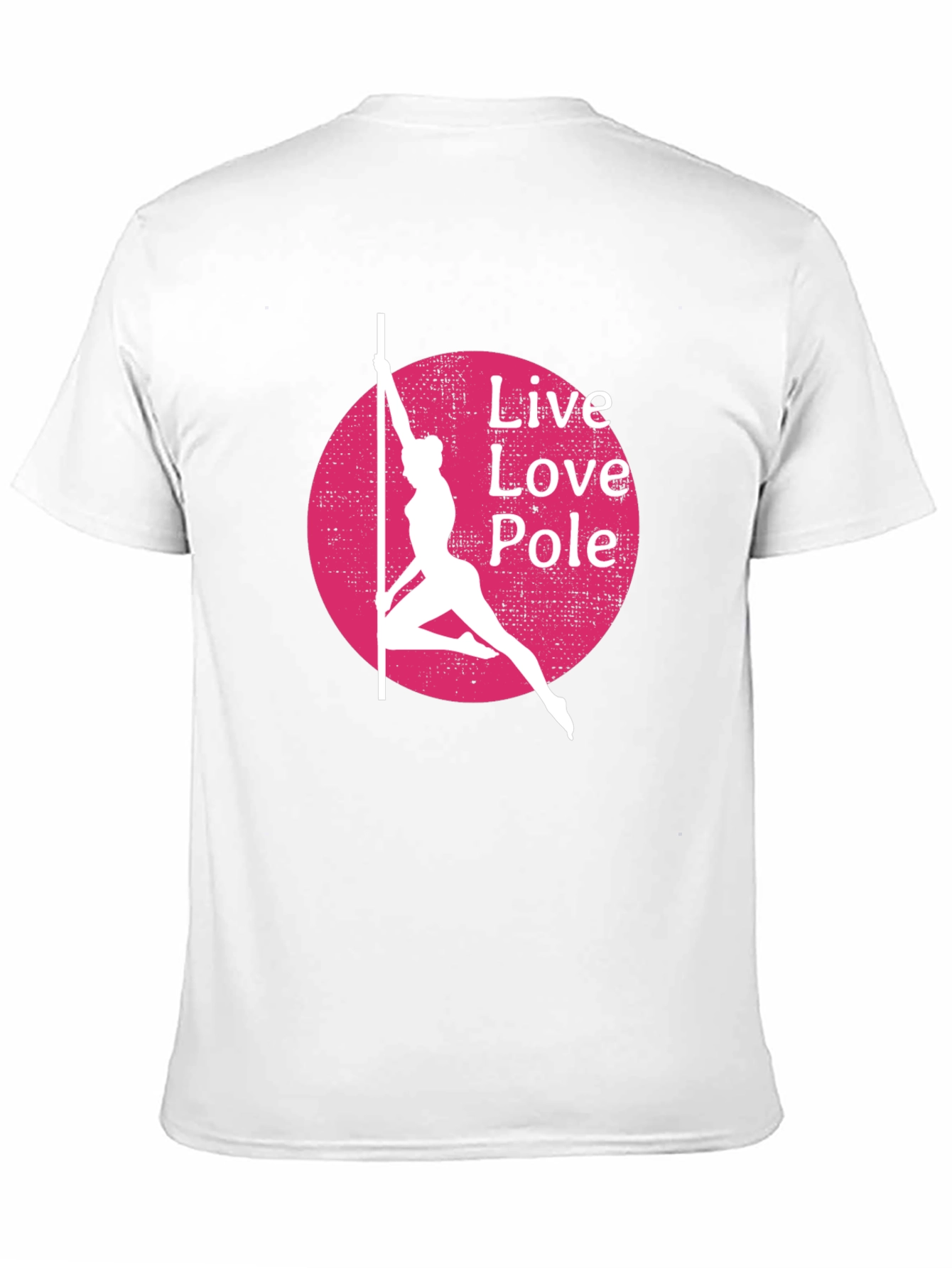 Black Live Love Pole T-Shirt - Black Cotton Blend view 11
