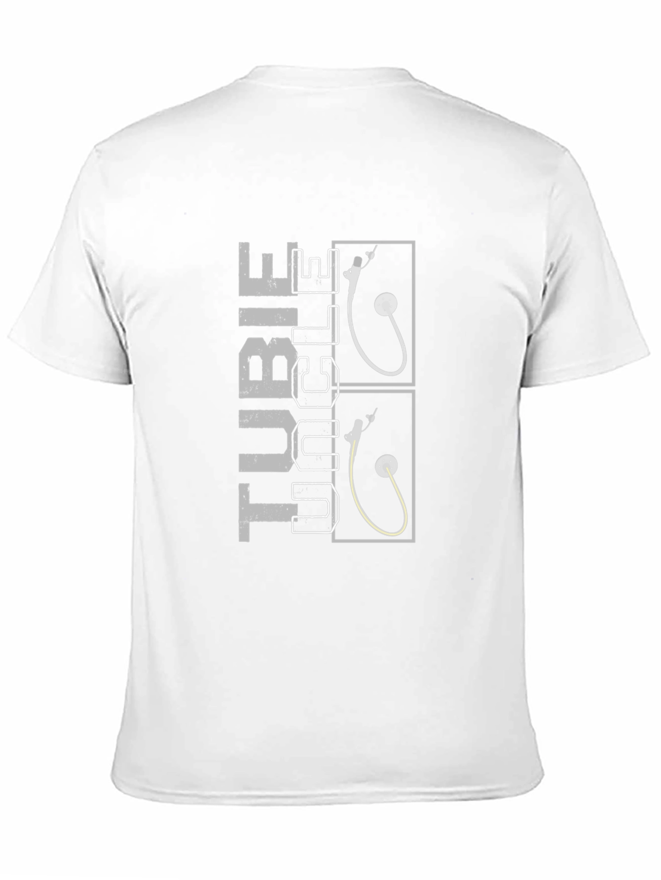 Black Funny Tubicle T-Shirt - Medical Humor view 11