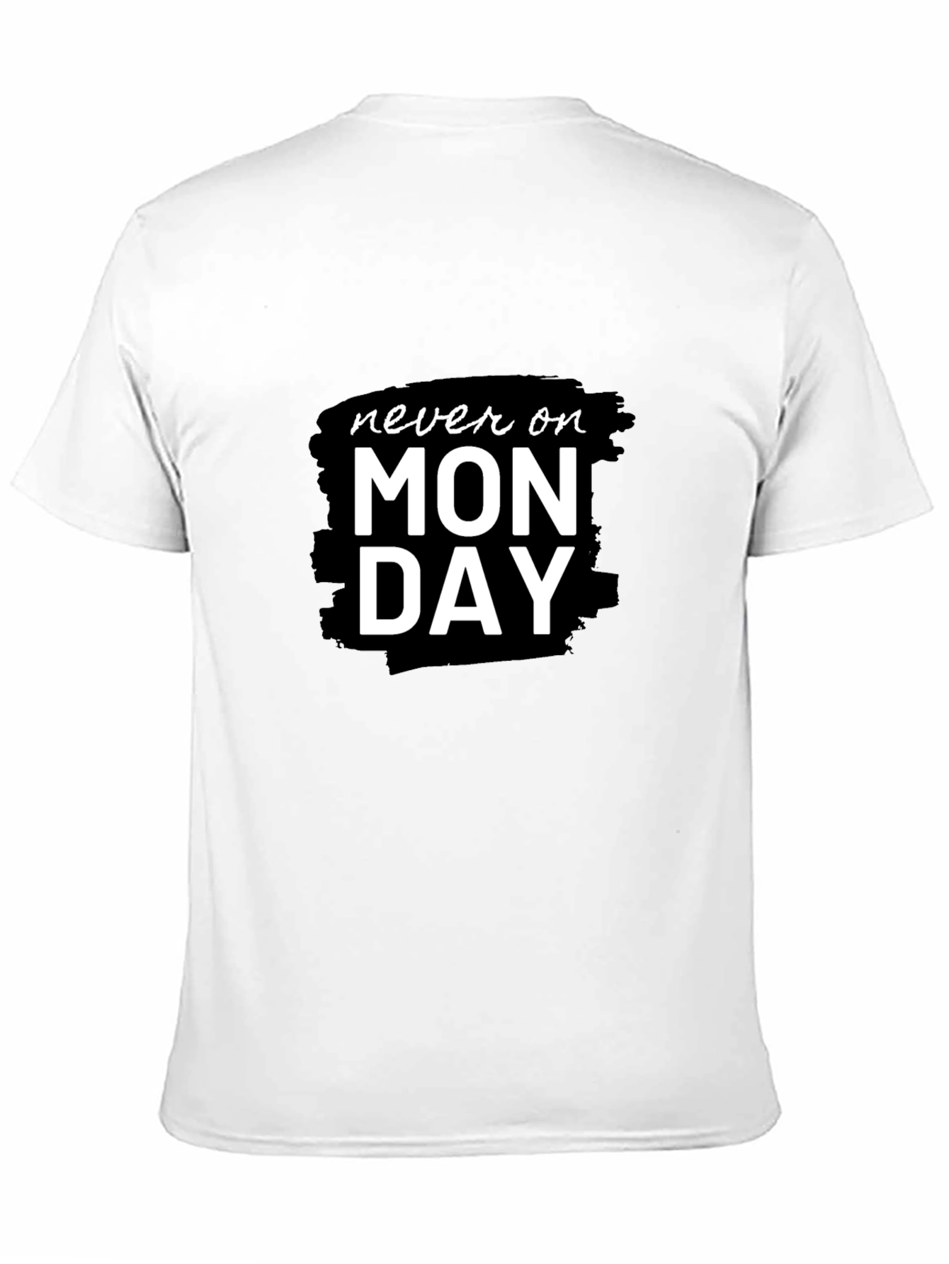 Black Never On Monday Black Graphic Tee view 11