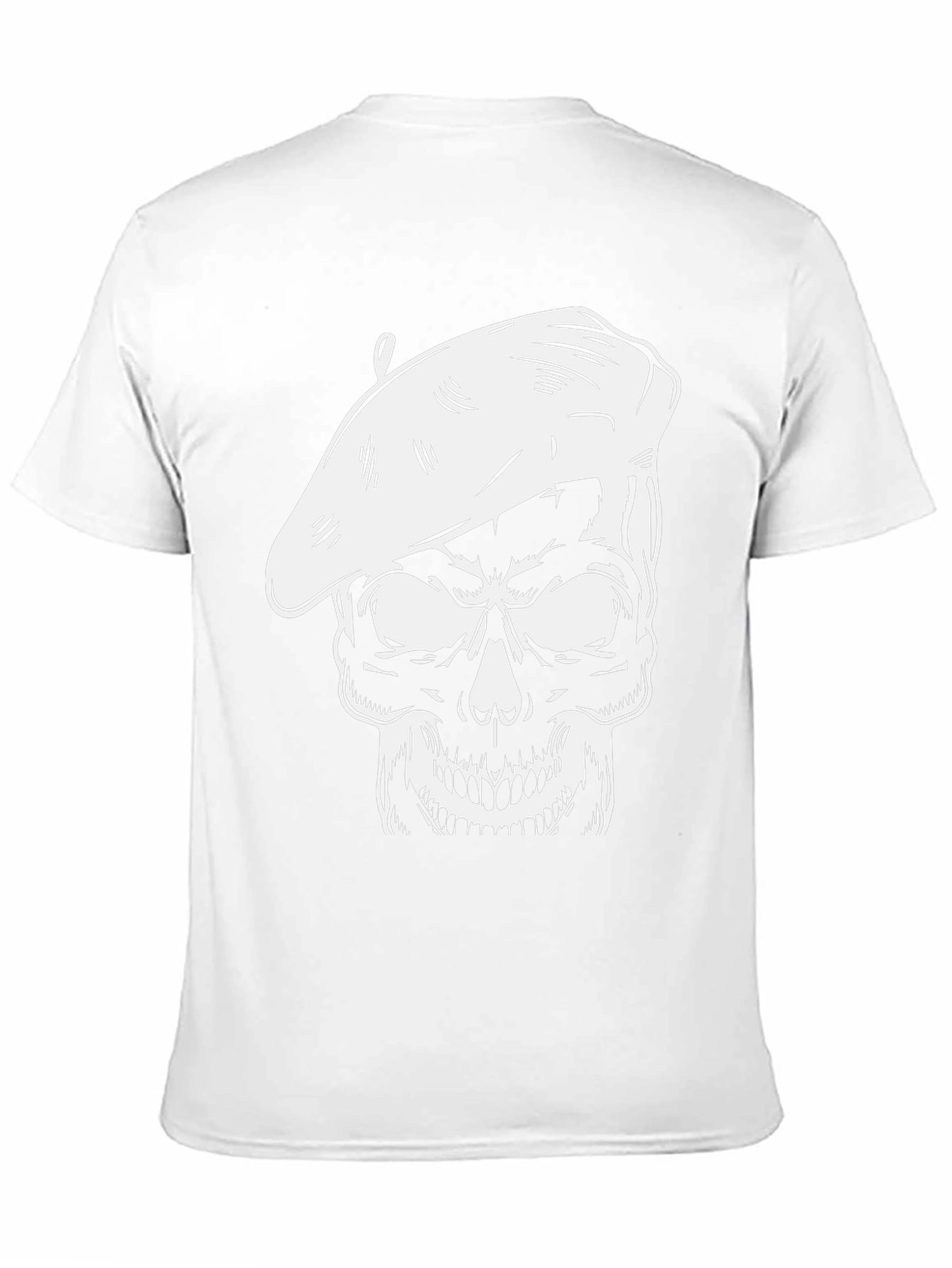 Black Skull Artist T-Shirt - Unique Graphic Tee view 11