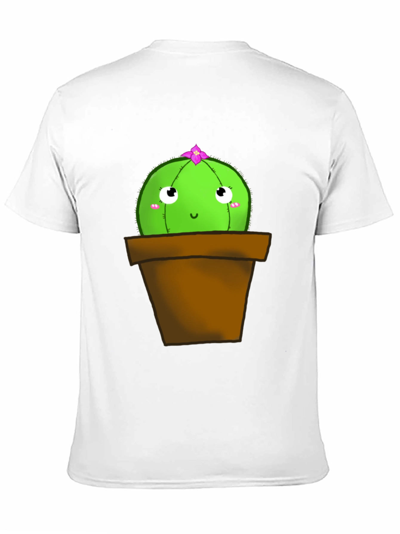 Black Cute Cactus T-Shirt - Potted Plant Graphic Tee view 11