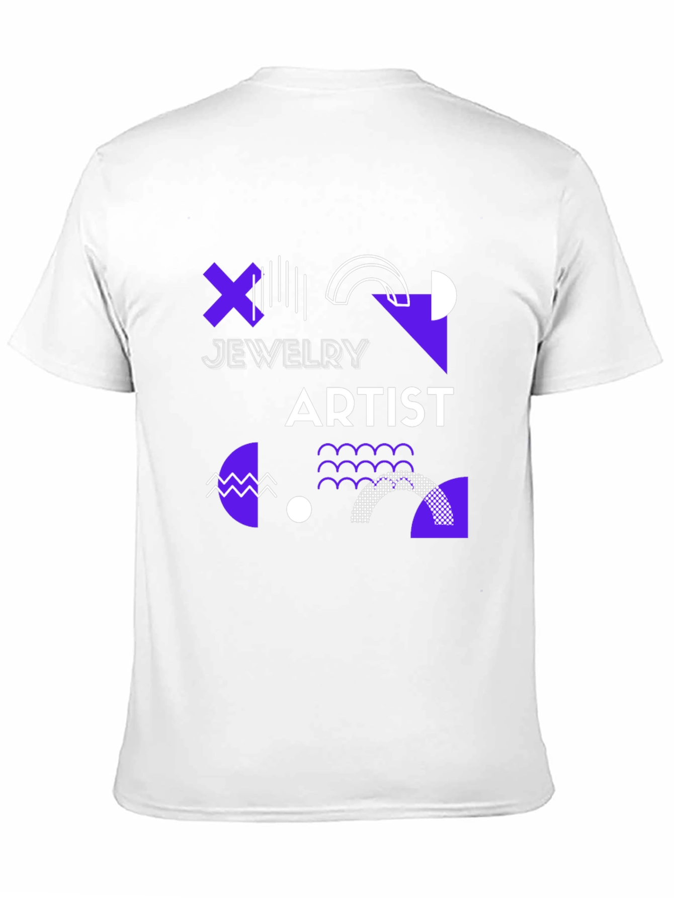 Black Geometric Jewelry Artist Black T-Shirt view 11