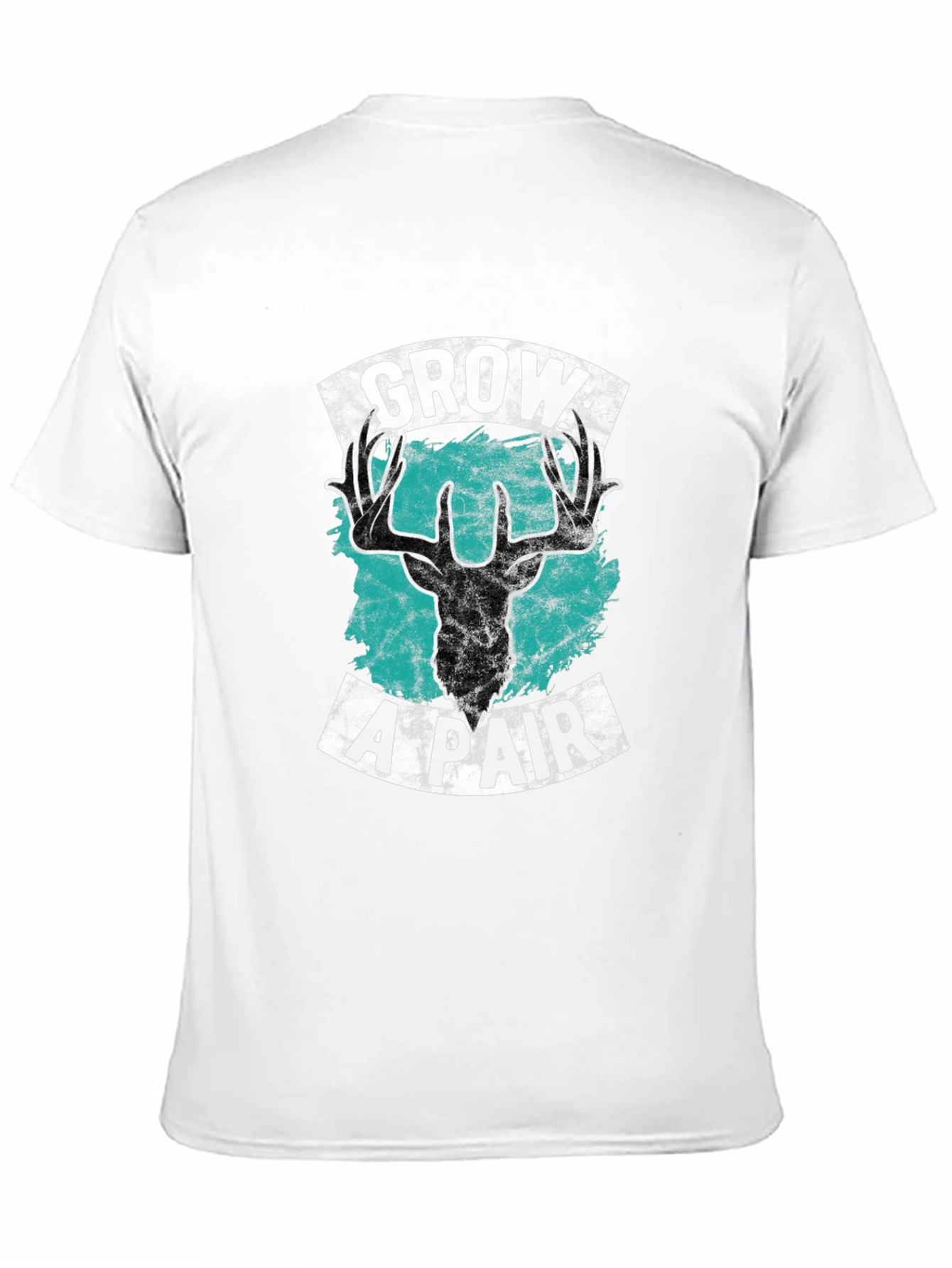 Black Grow A Pair Deer Graphic Tee - Bold Statement Shirt view 11