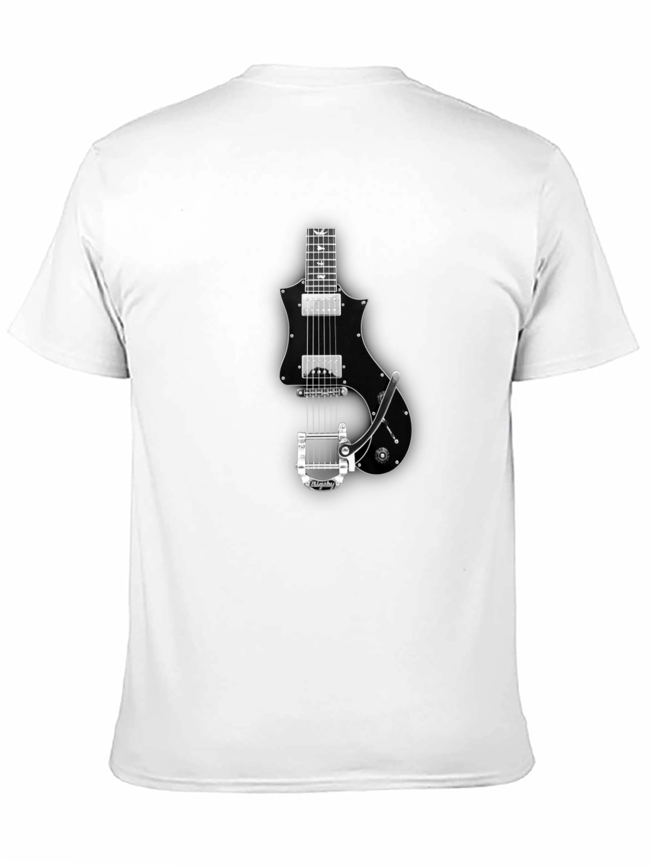 Black Guitar Graphic Tee - Cool Musician T-Shirt view 11