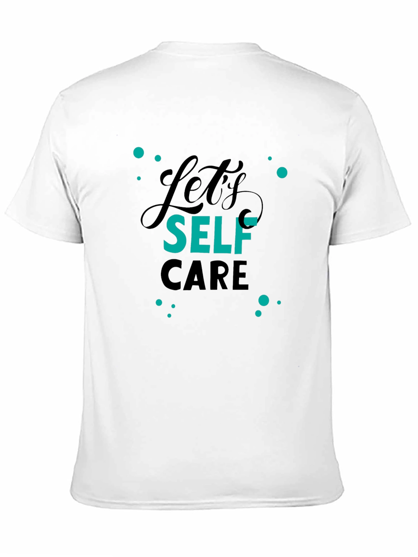 Black Self Care Black T-Shirt - Trendy Graphic Tee view 11