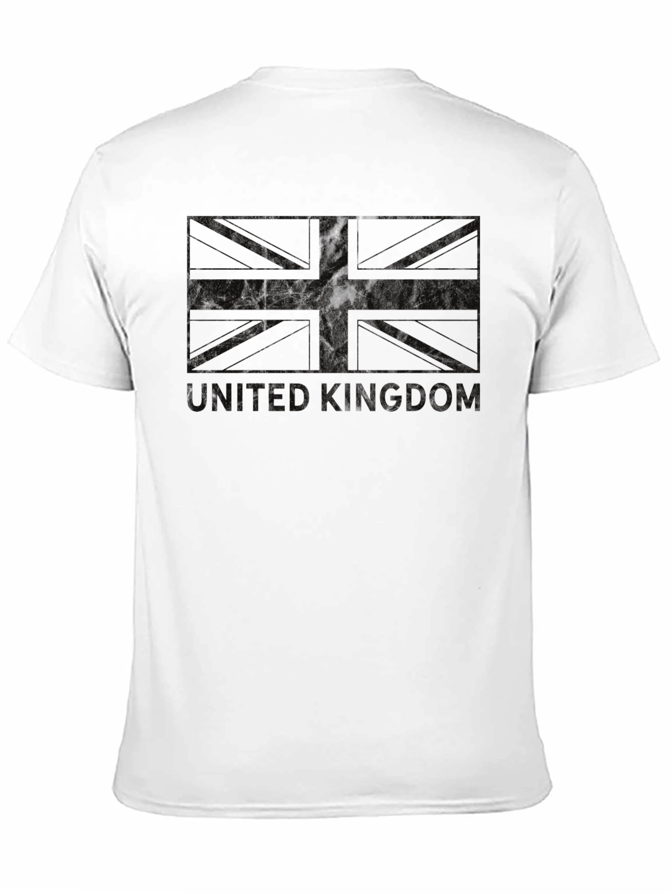 Black United Kingdom Flag Black T-Shirt view 11