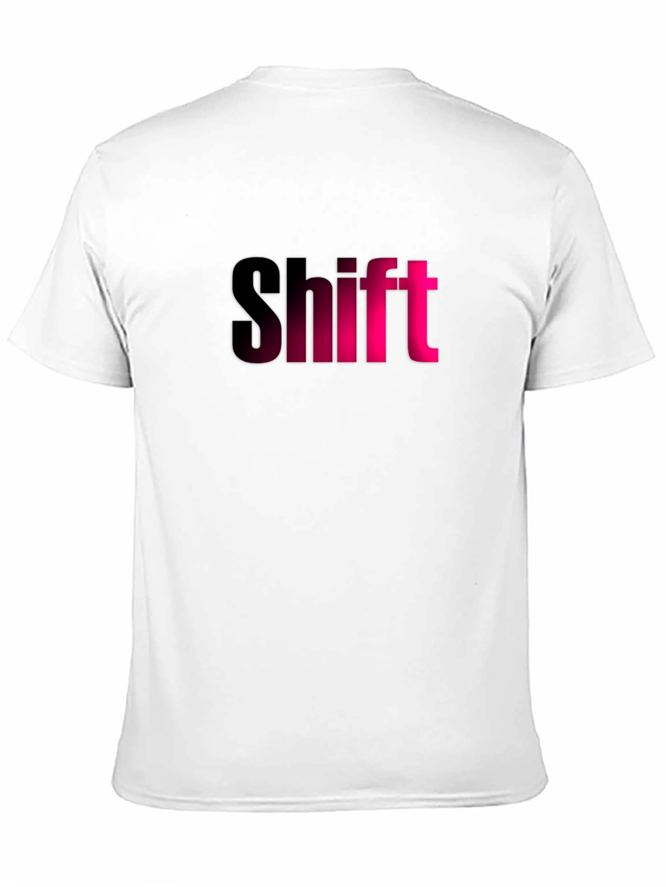 Black Shift Graphic T-Shirt - Black Tee with Pink Lettering view 11