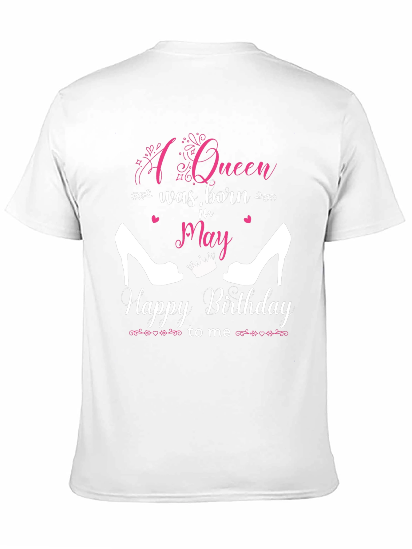 Black A Queen Was Born in May Birthday T-Shirt view 11