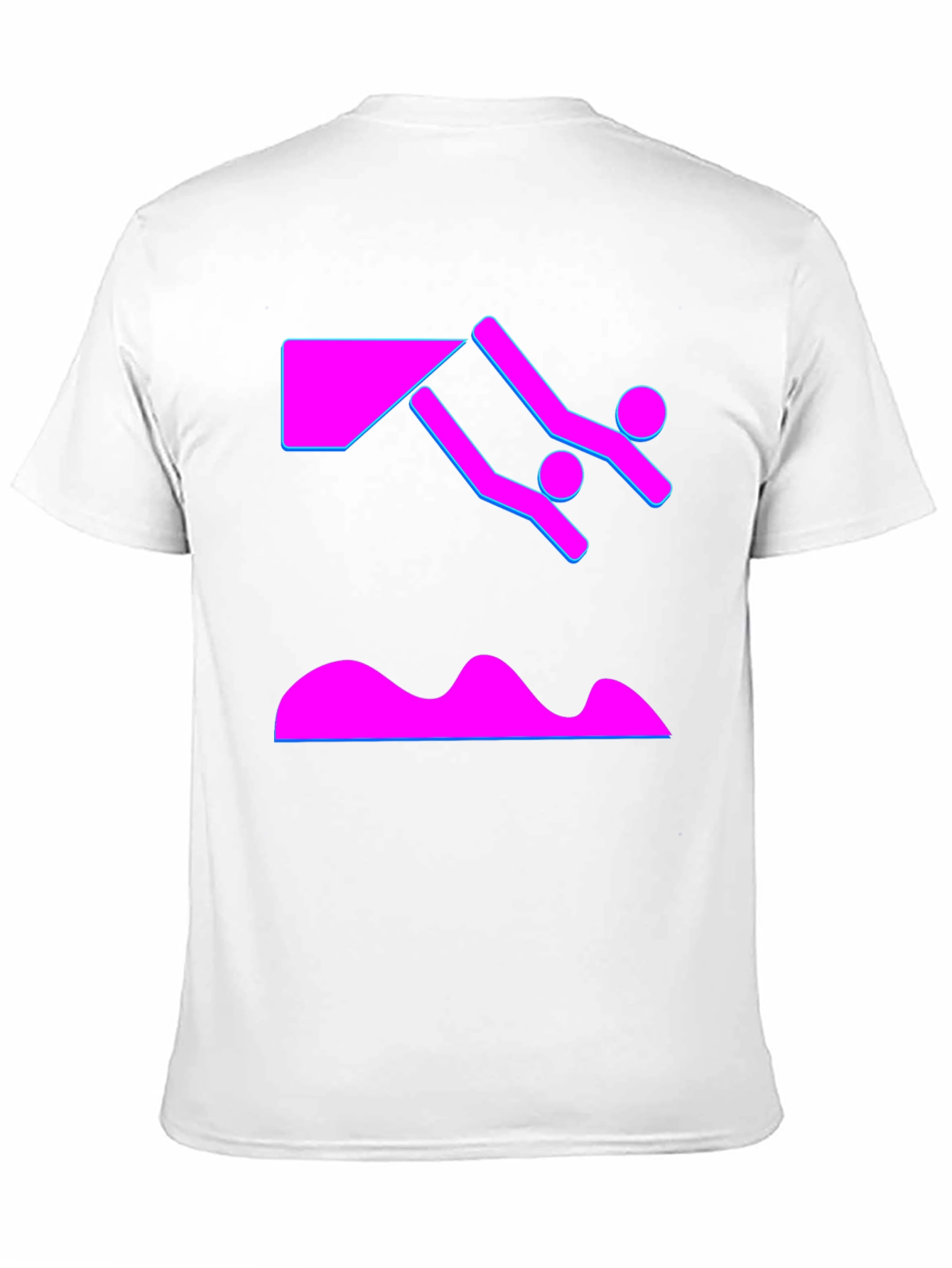 Black Neon Dive T-Shirt - Black Graphic Tee view 11