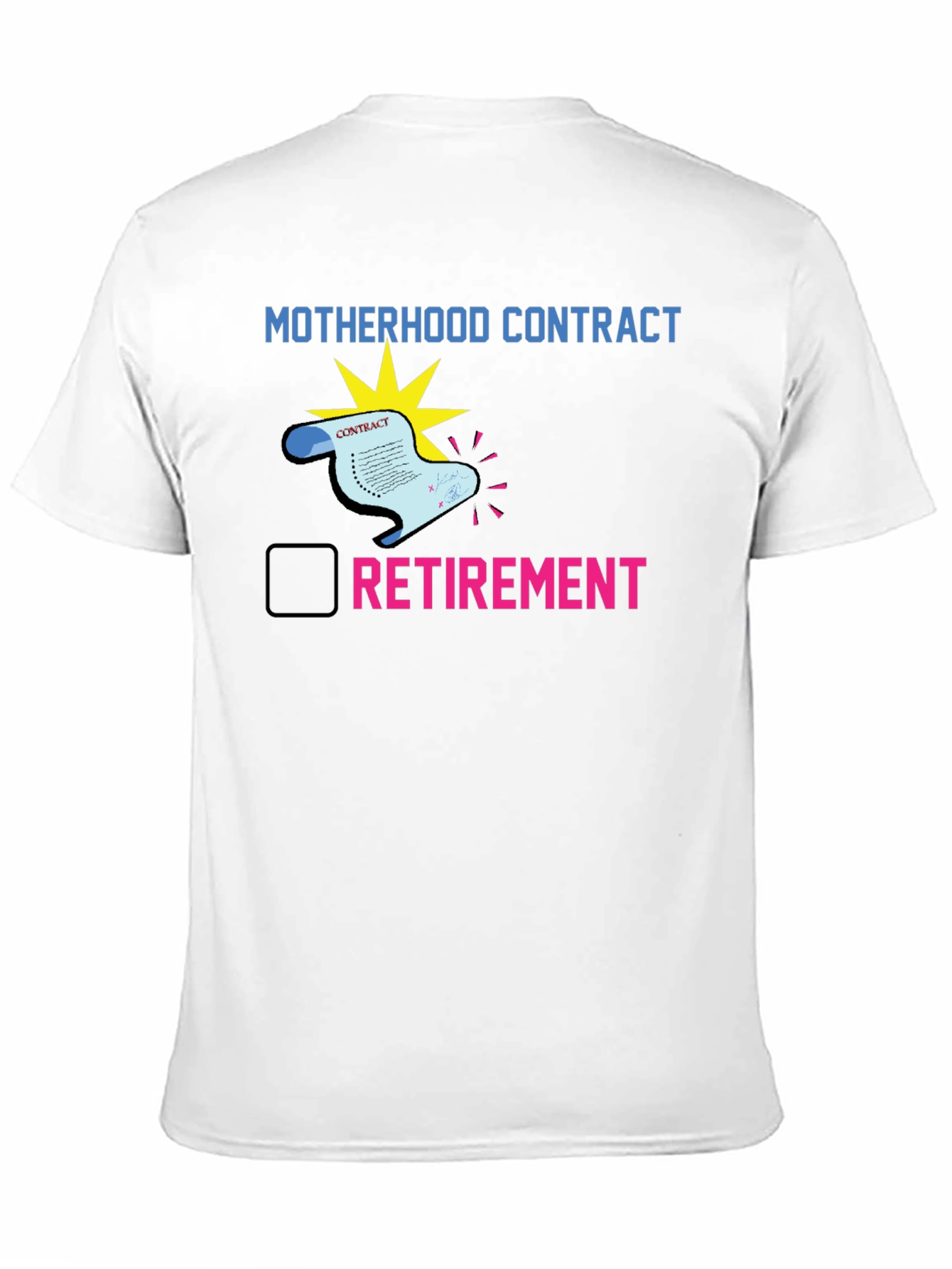 Black Motherhood Contract Retirement T-Shirt view 11