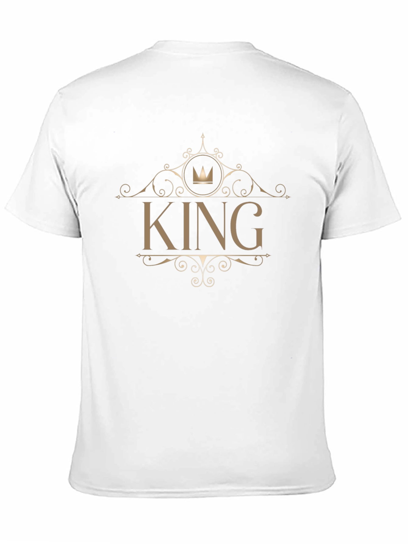 Black King Graphic Print Men's T-Shirt view 11