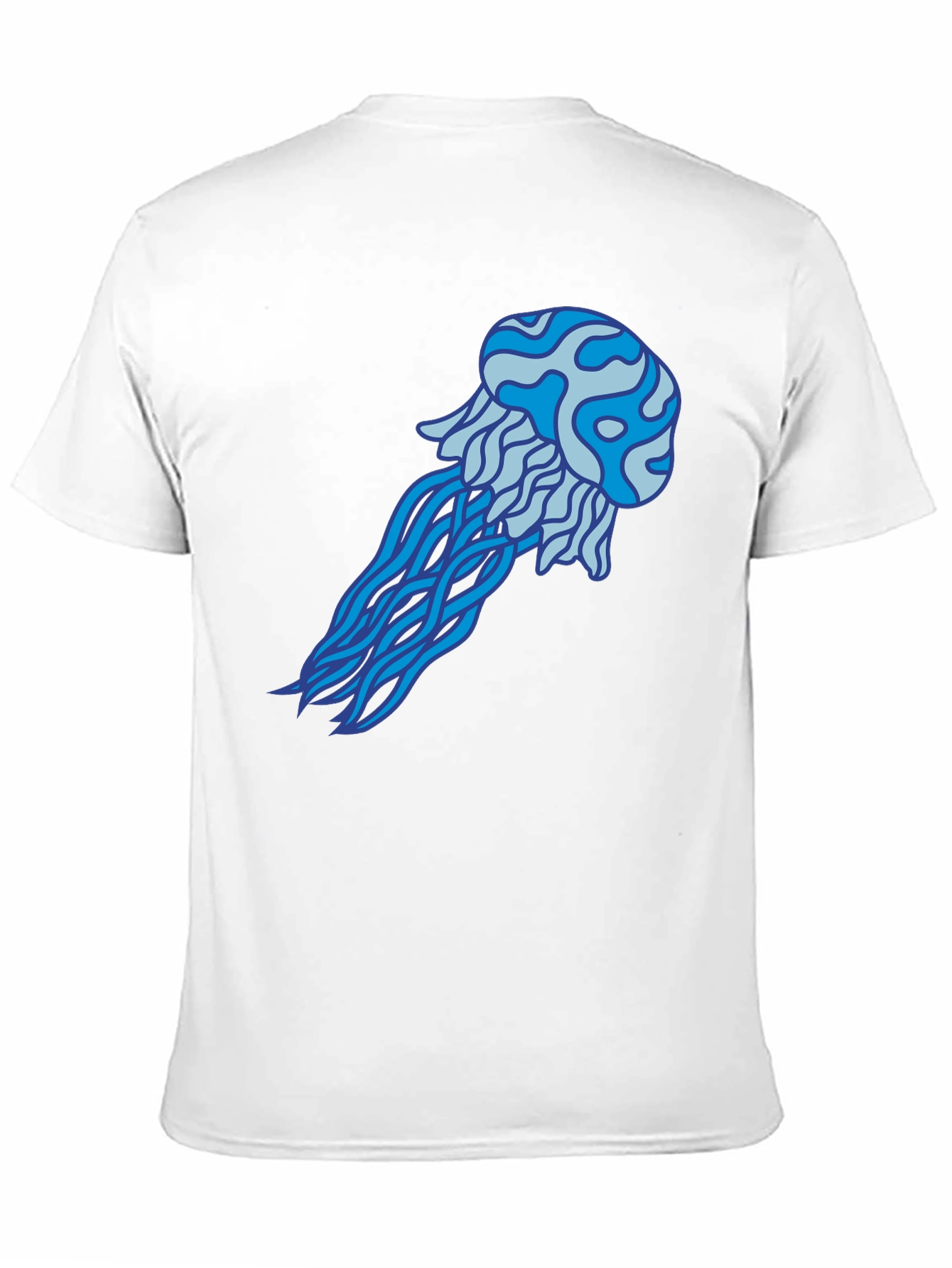 Black Jellyfish Graphic Tee - Black Cotton T-Shirt view 11