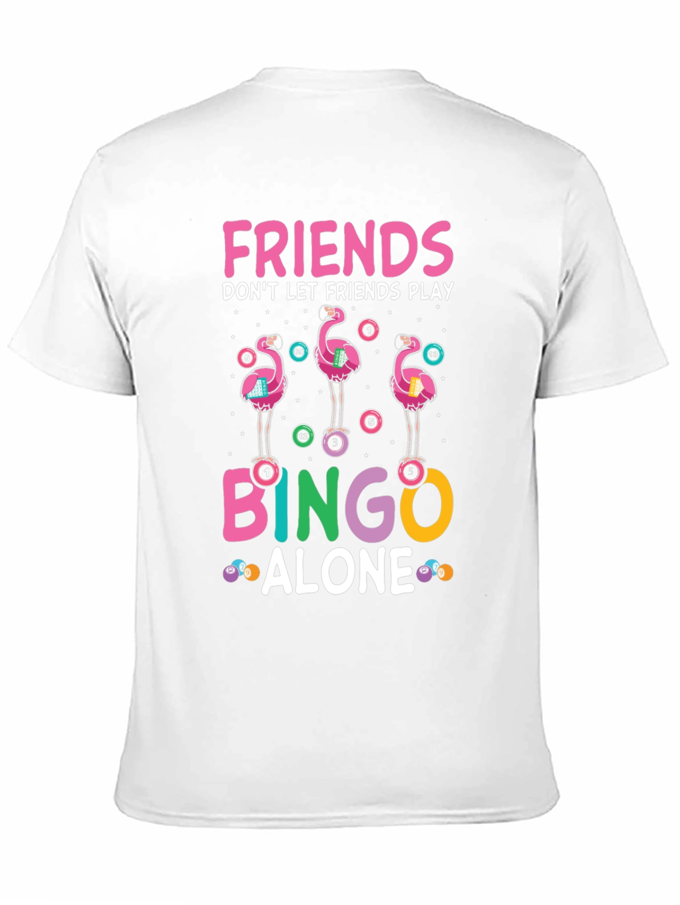Black Friends Don't Let Friends Play Bingo Alone T-Shirt view 11