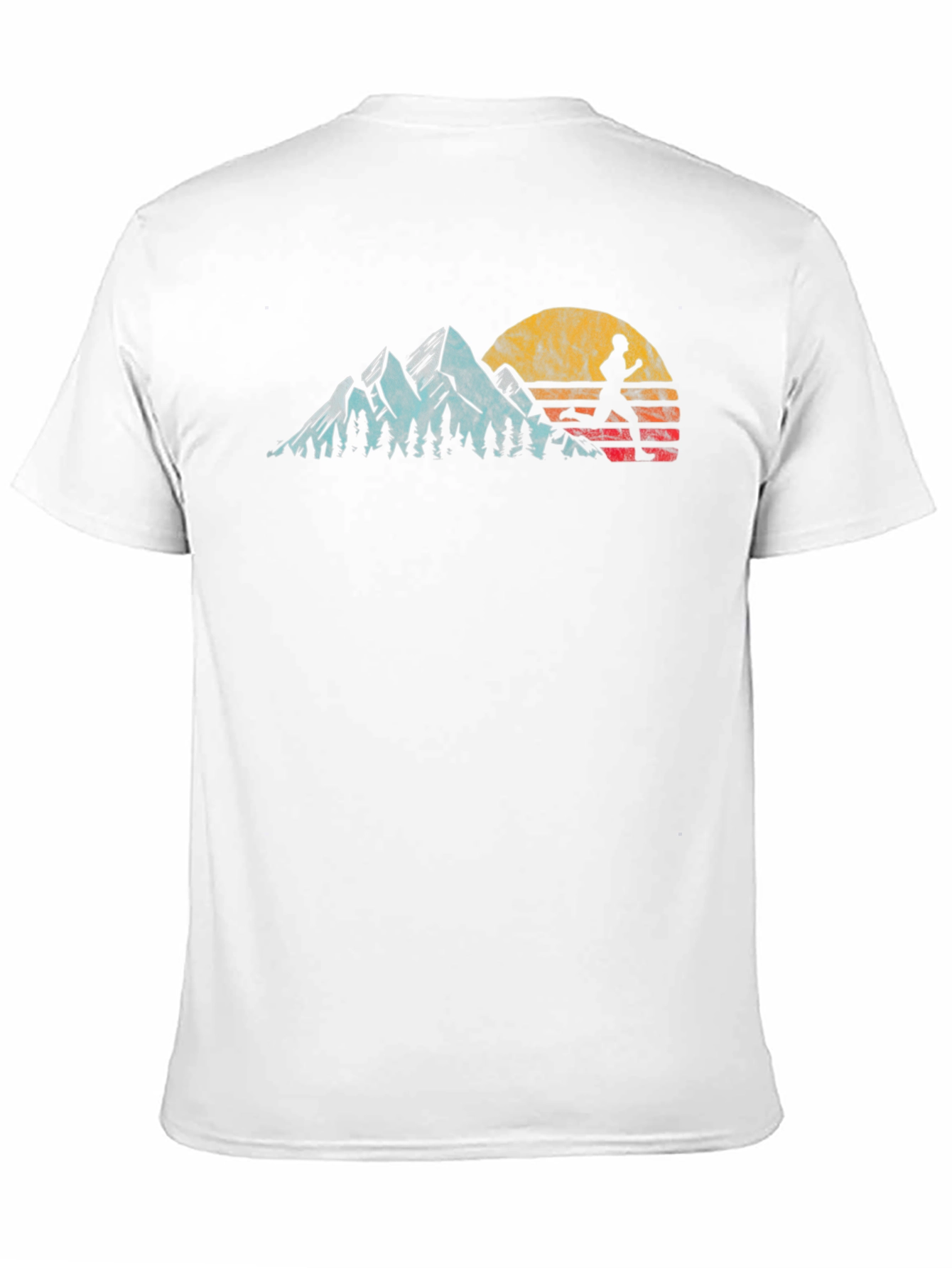 Black Runner Mountain Sunset Graphic Tee view 11