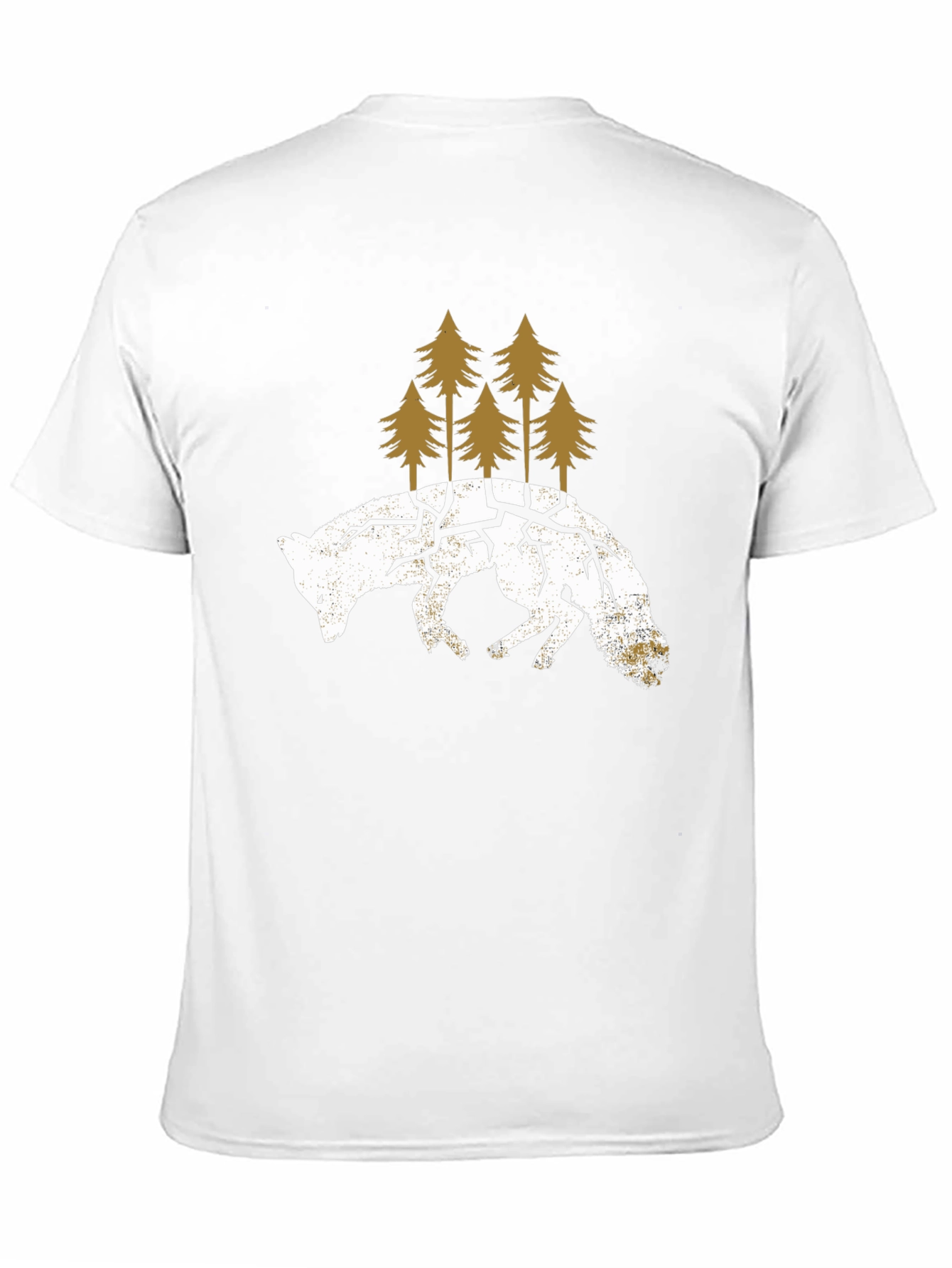 Wolf & Forest Graphic Tee - Unisex Black T-Shirt - 11