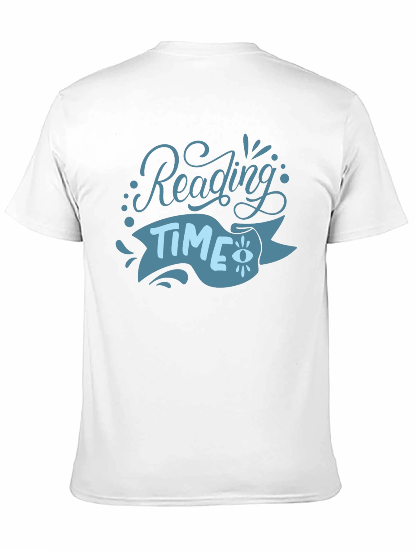 Black Reading Time Graphic Tee - Black Cotton T-Shirt view 11