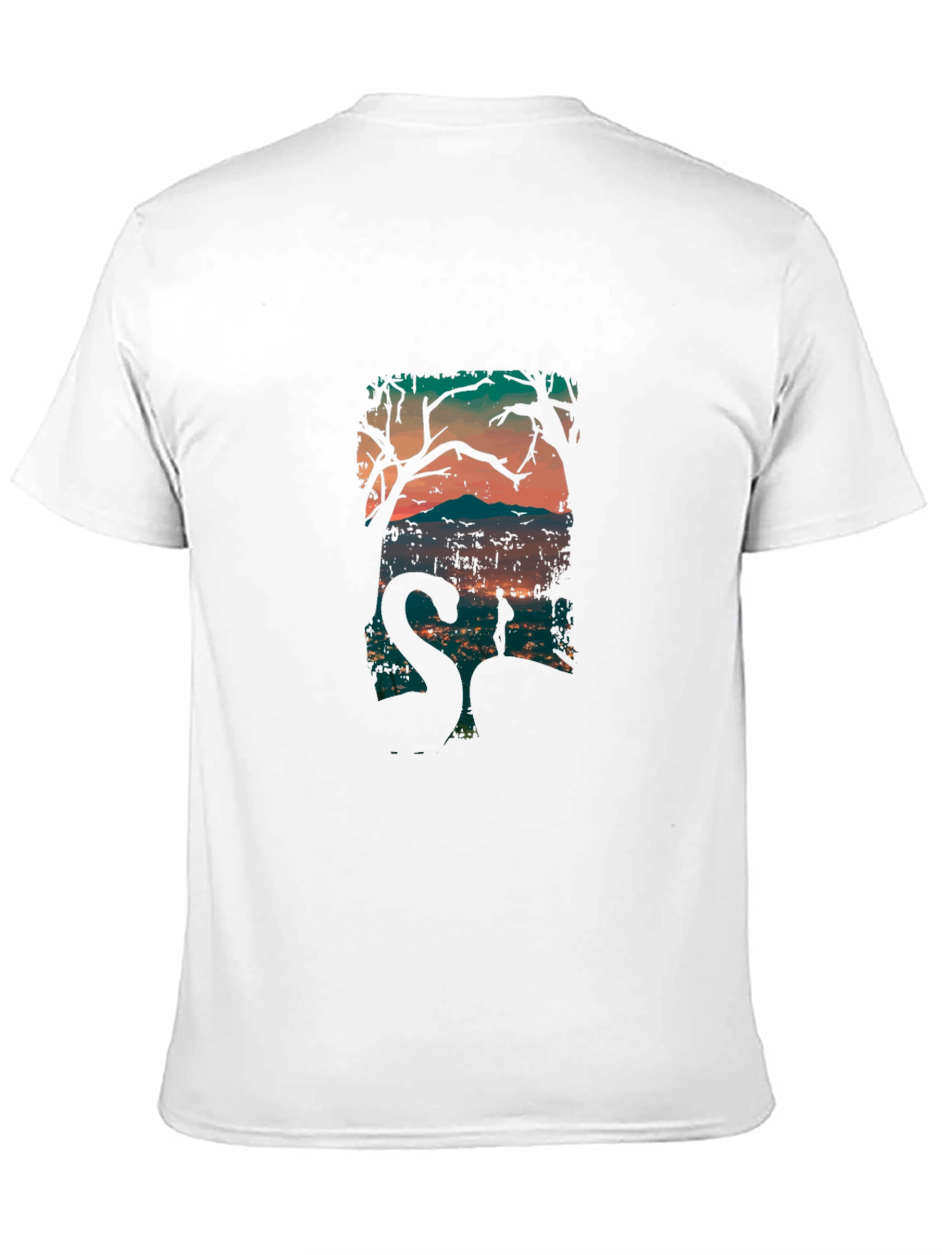 Black Mystic Silhouette Graphic Tee - Black view 11