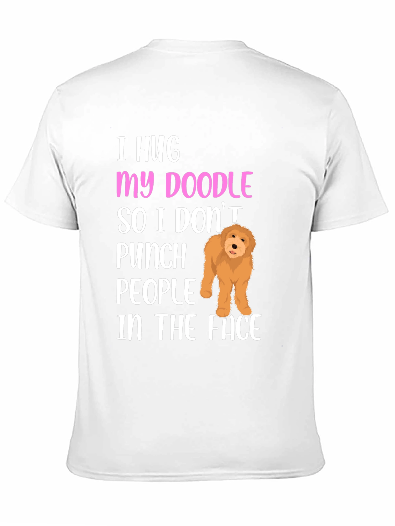 Black Funny Doodle Dog T-Shirt view 11