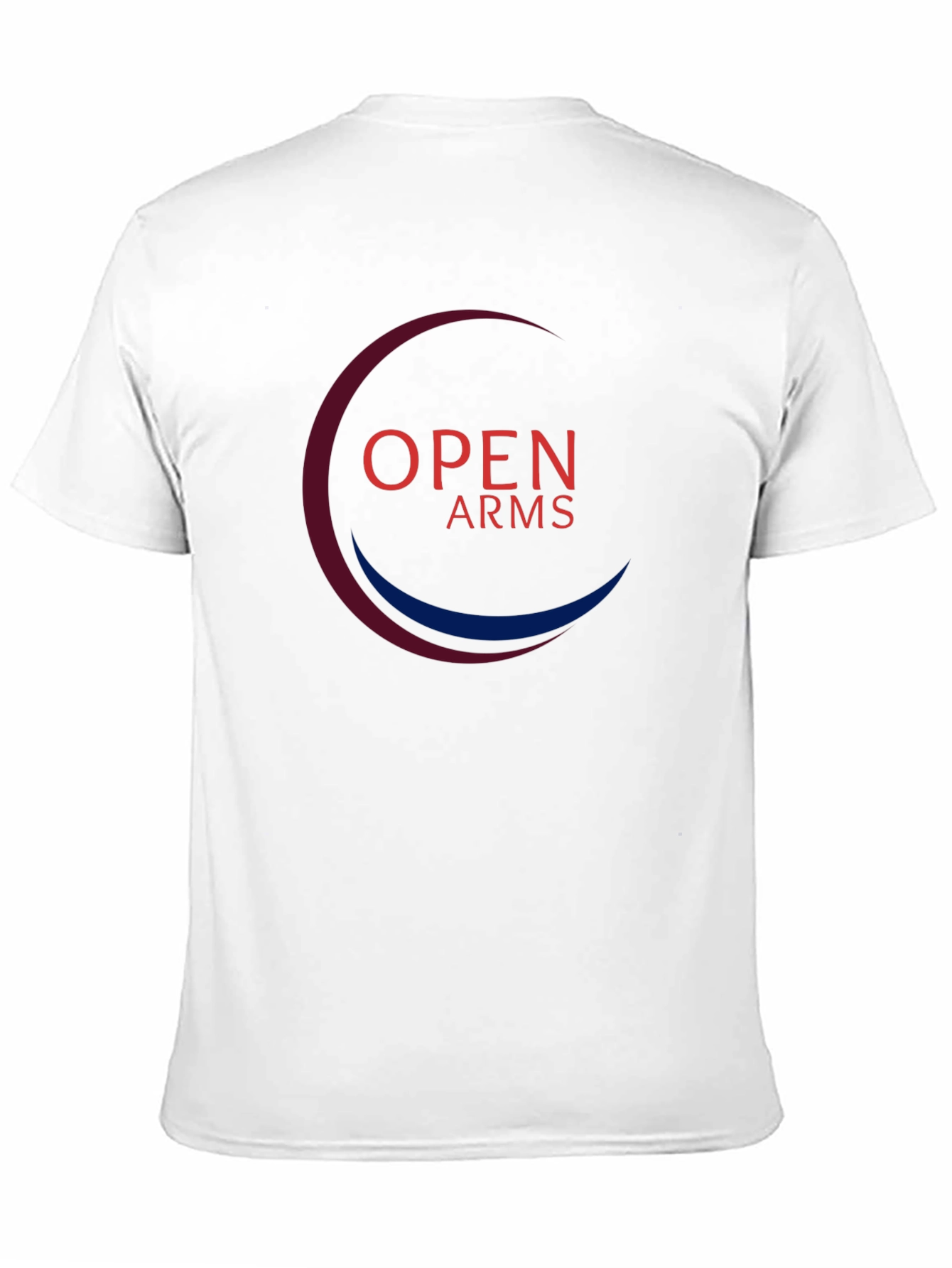 Black Open Arms Graphic Tee - Soft Cotton Blend view 11