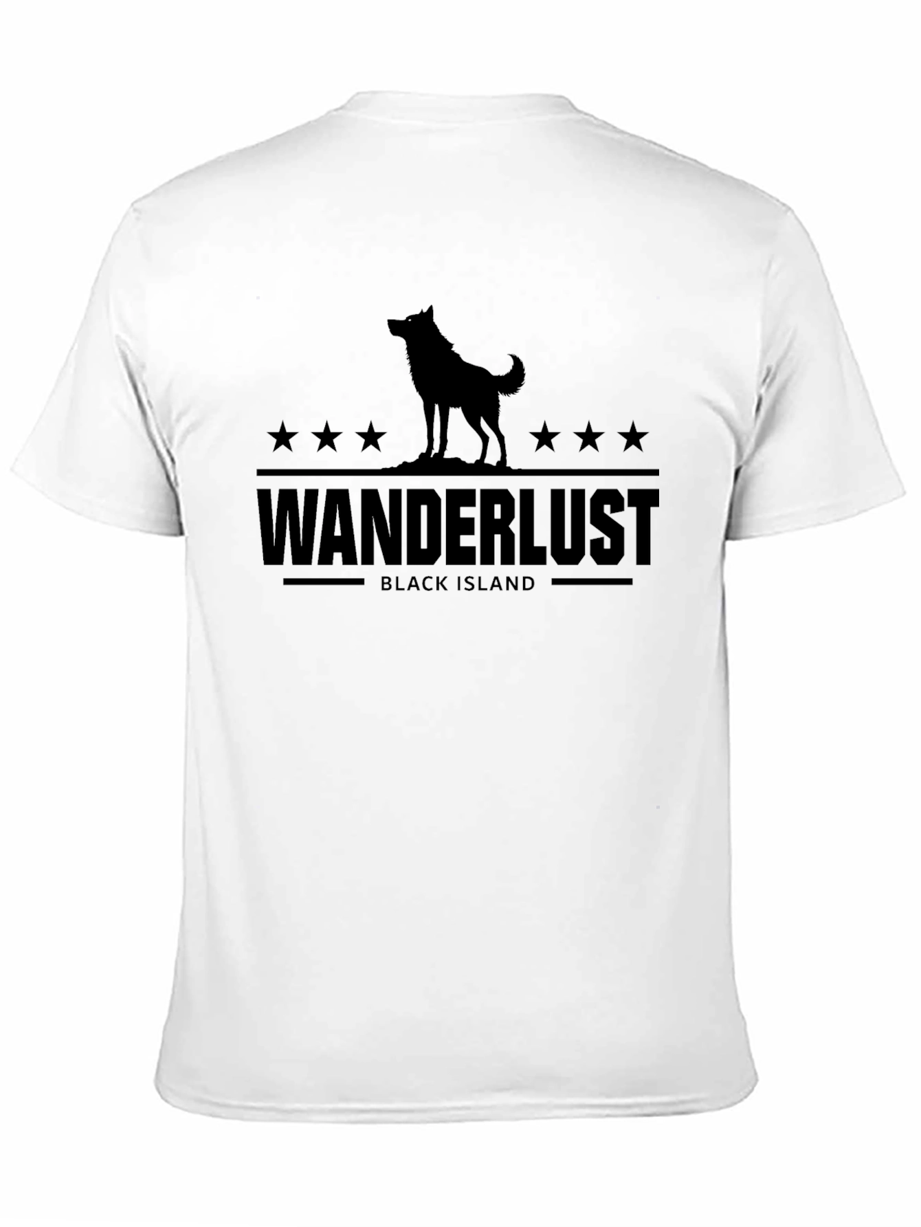 Black Wanderlust Black Island Graphic Tee - Unisex view 11