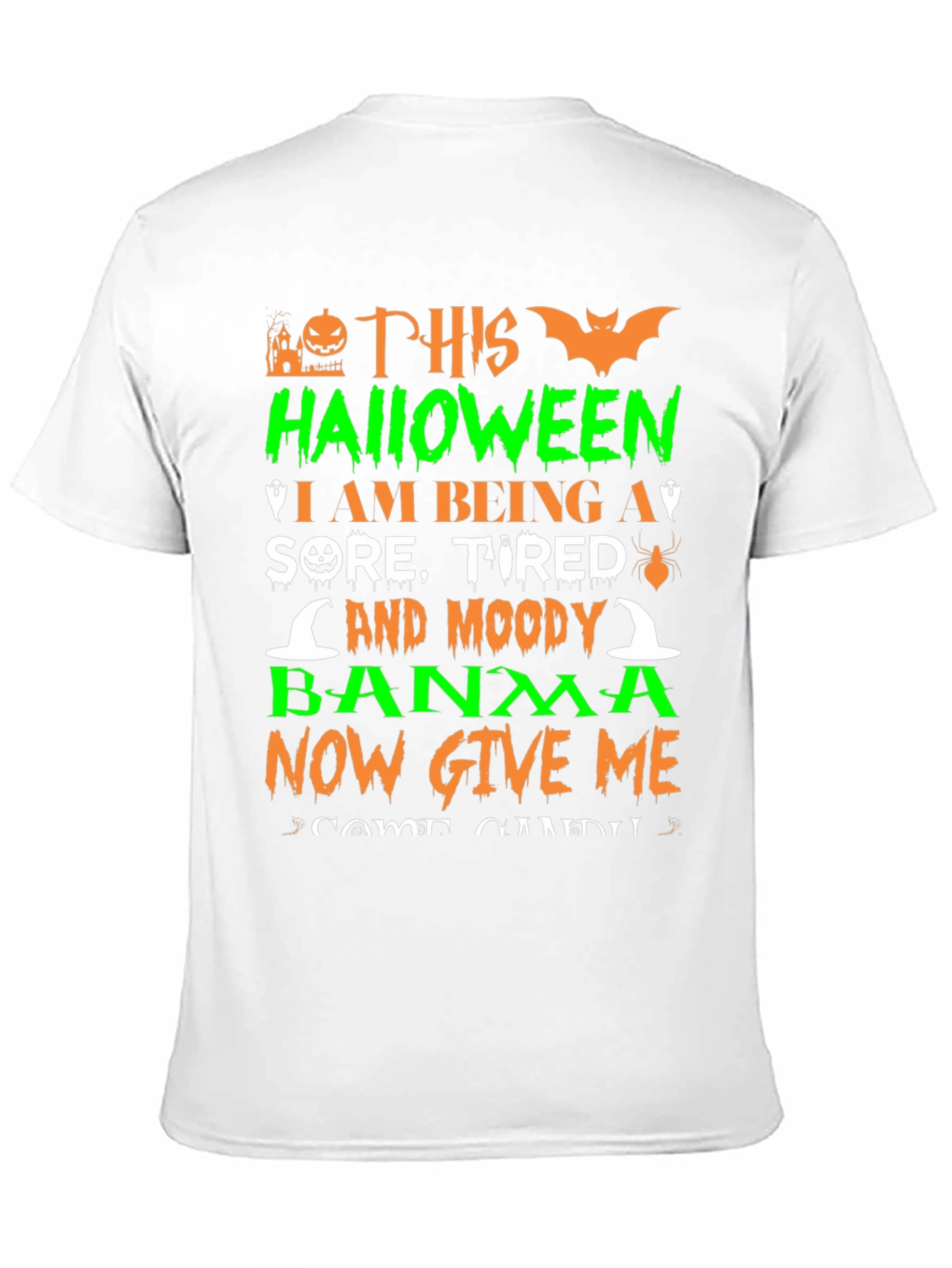Black Halloween Sore Tired Moody Shirt view 11