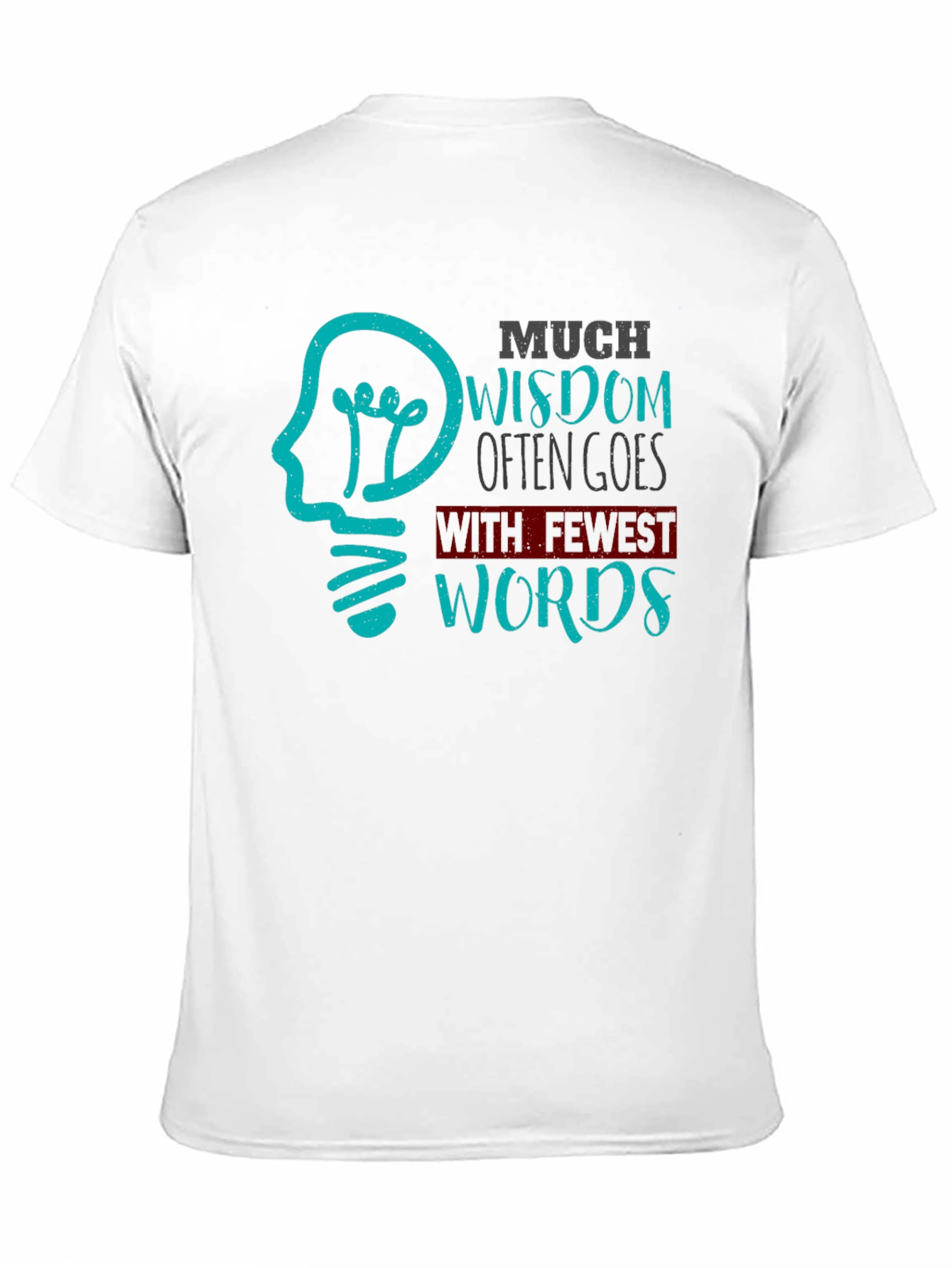 Black Much Wisdom Graphic Tee - Black Cotton T-Shirt view 11